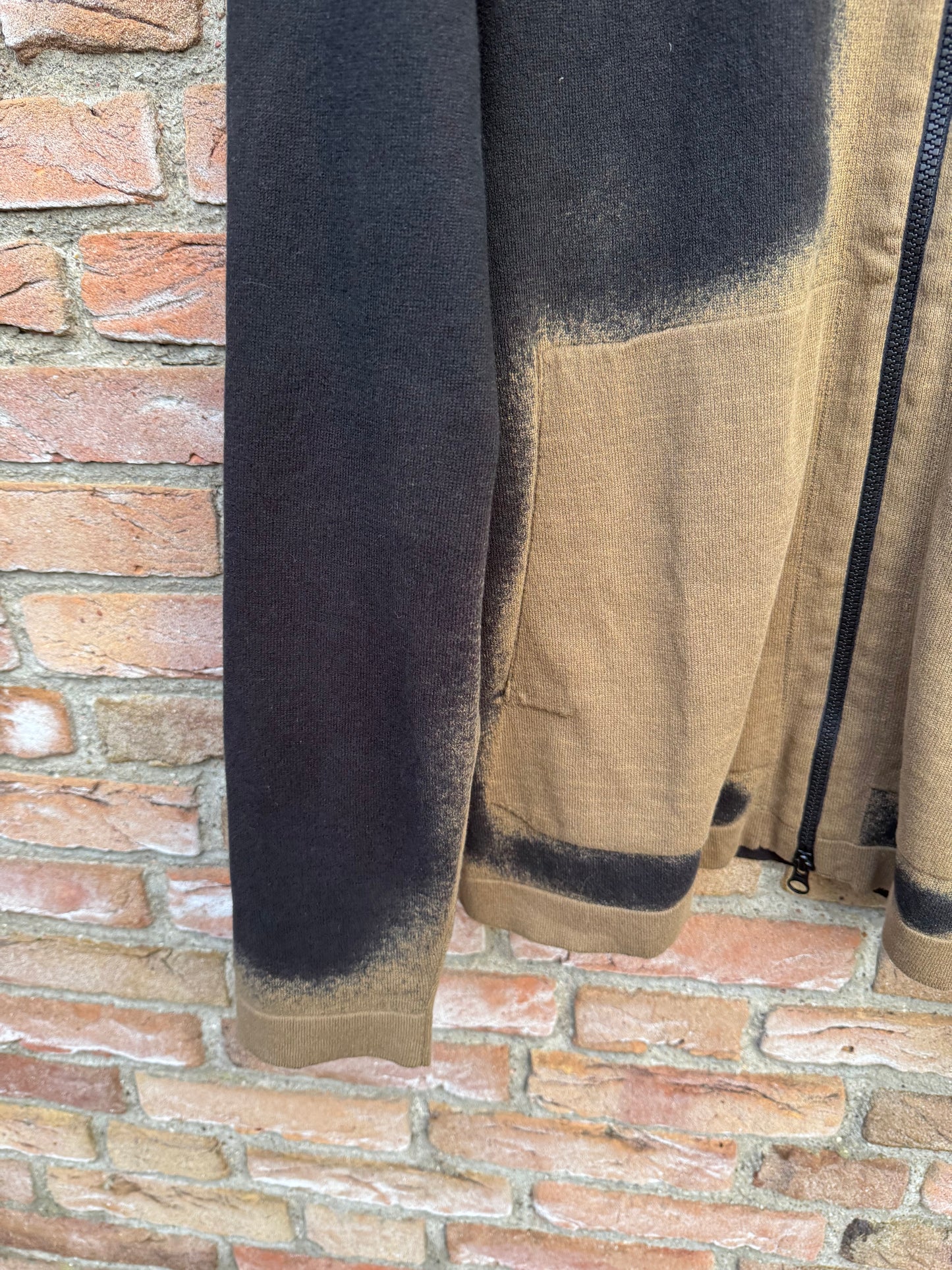 Stone Island Hand Sprayed Hooded Jacket - L