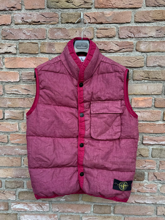 Stone Island Lino Resinato Daunenweste - M