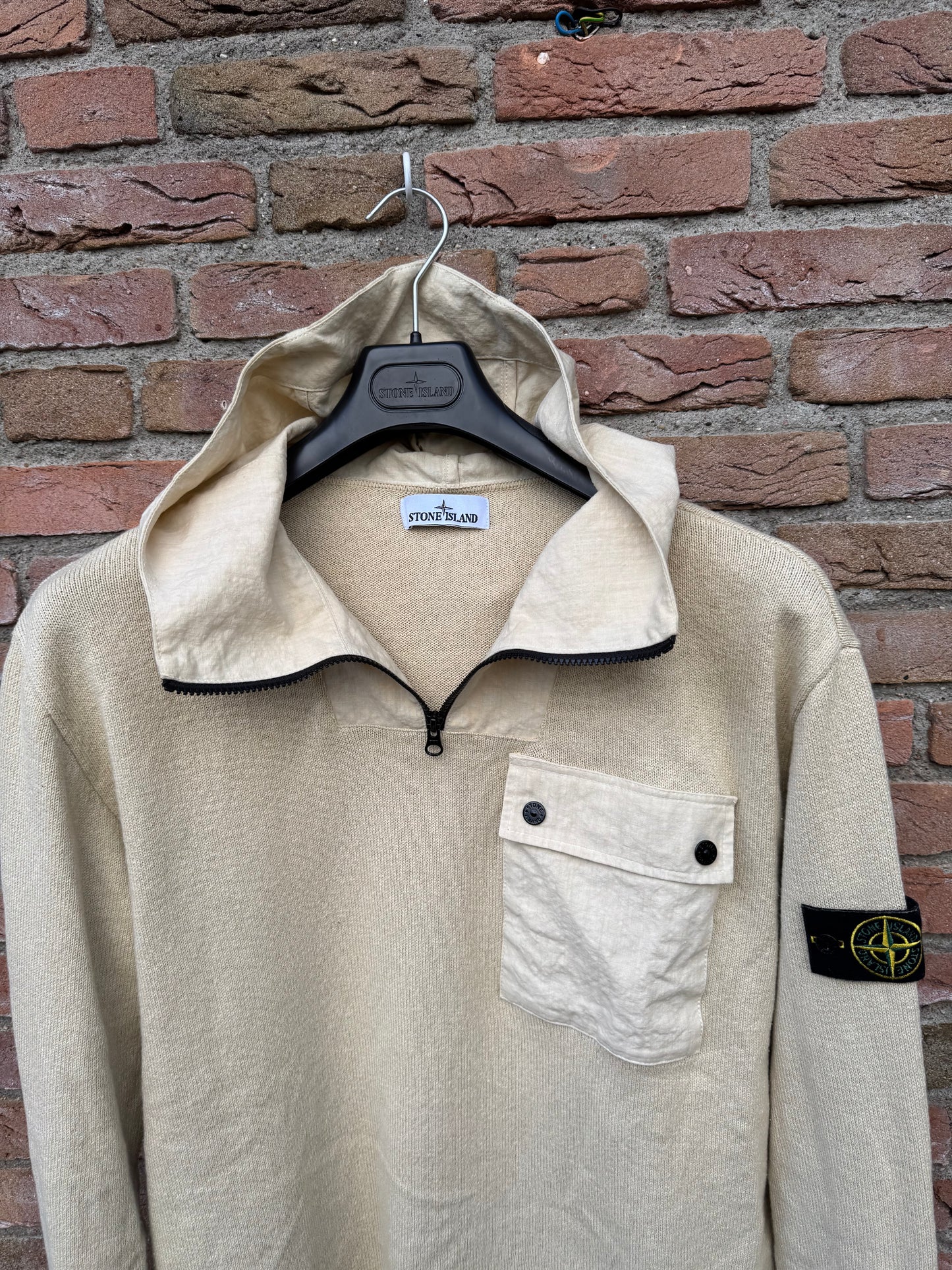 Stone Island Zip Hoodie - L