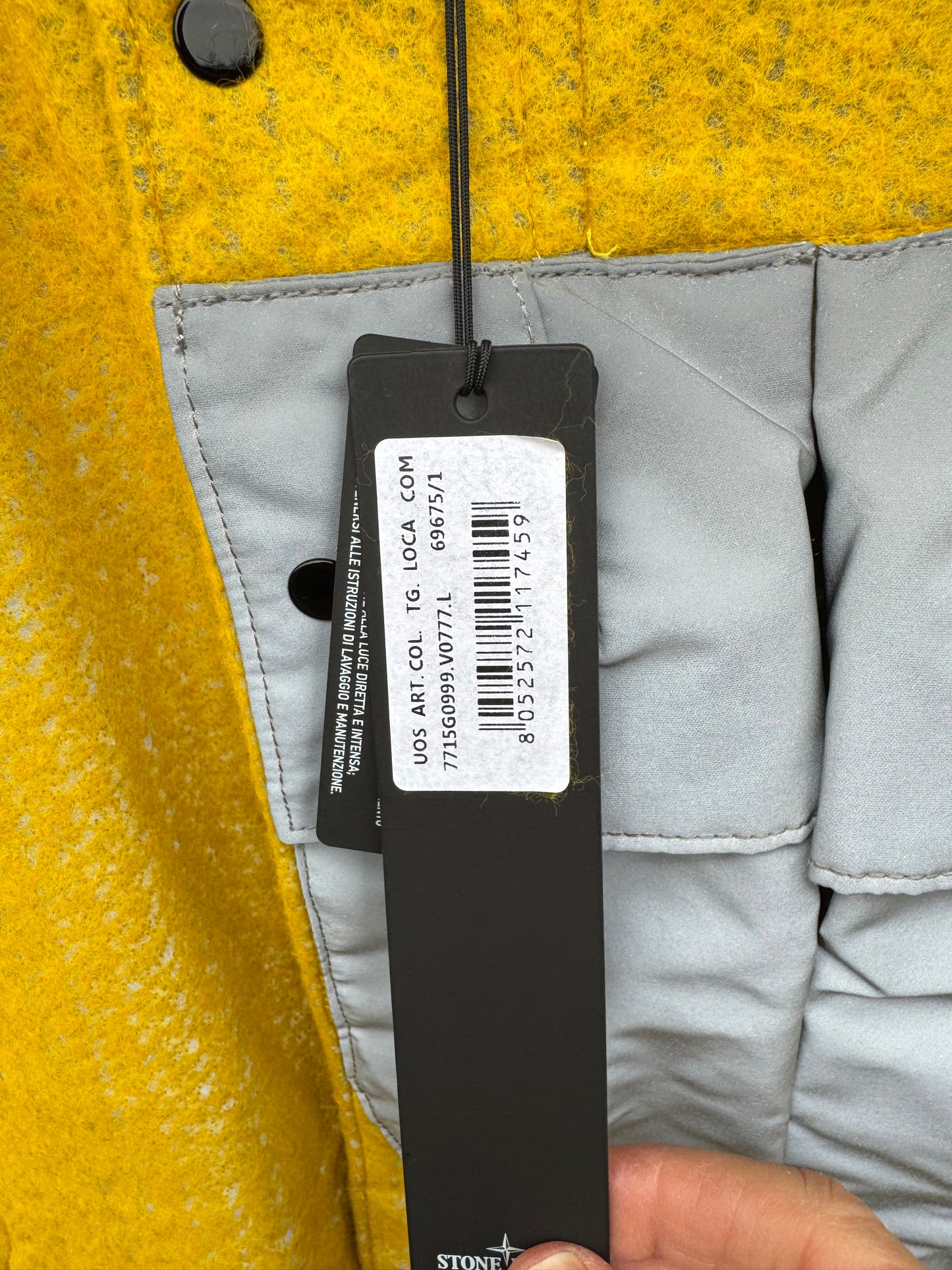 Stone Island Needle Punched Reflective Weste - L