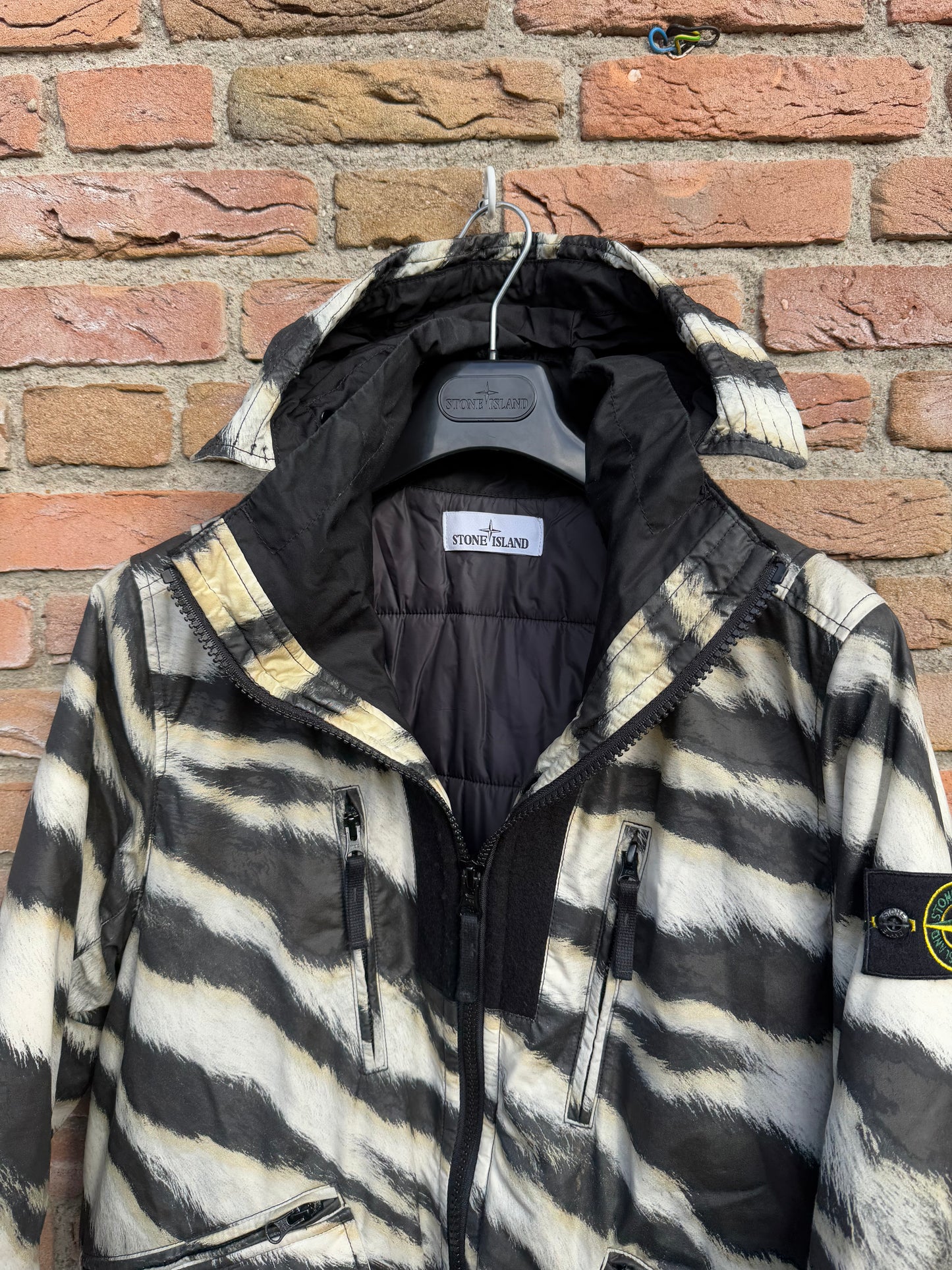 Stone Island White Tiger Camo 50 Fili Primaloft Jacket - S