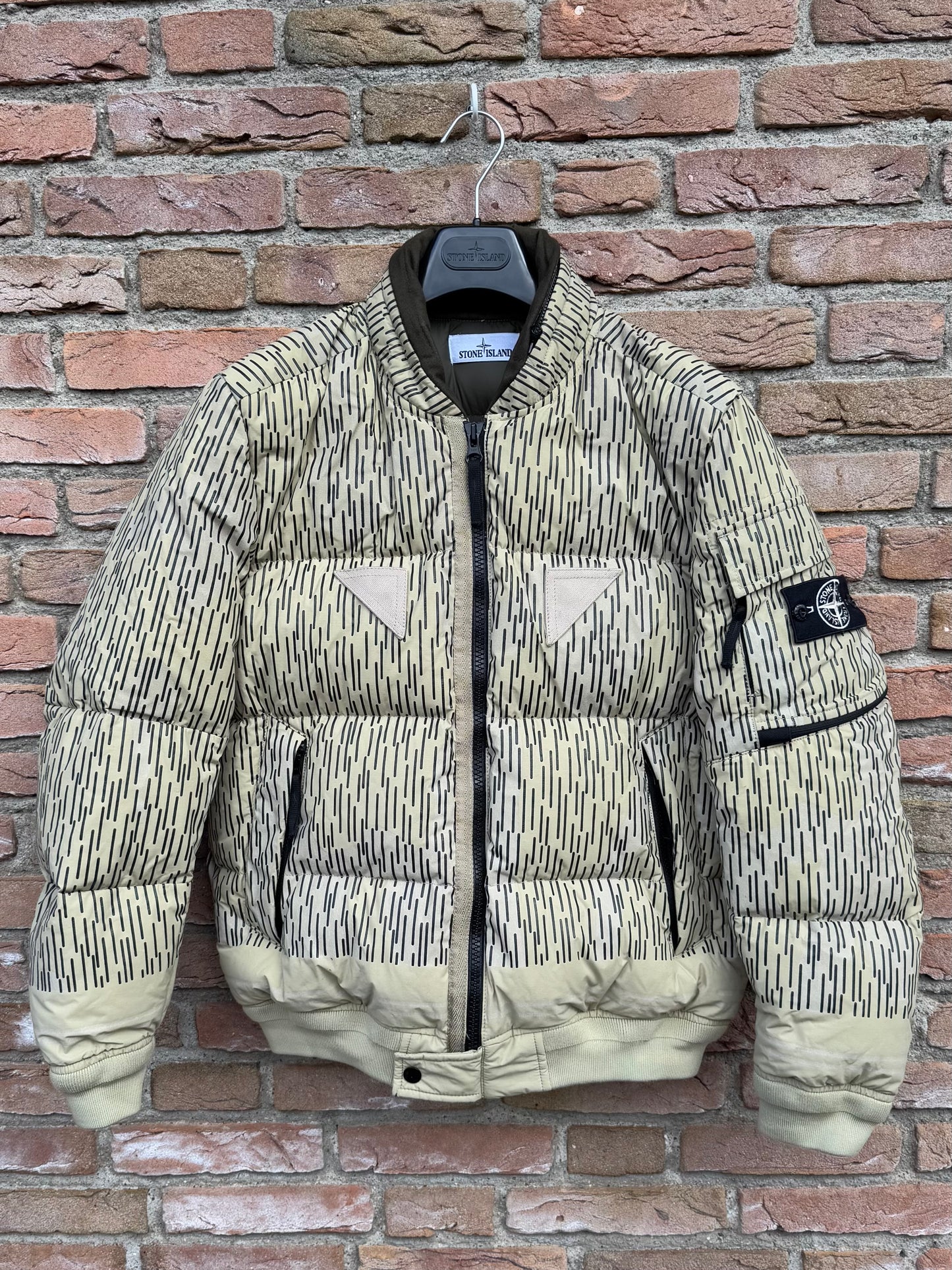 Stone Island Naslan Light Watro Camo Reflective Down Jacket - S