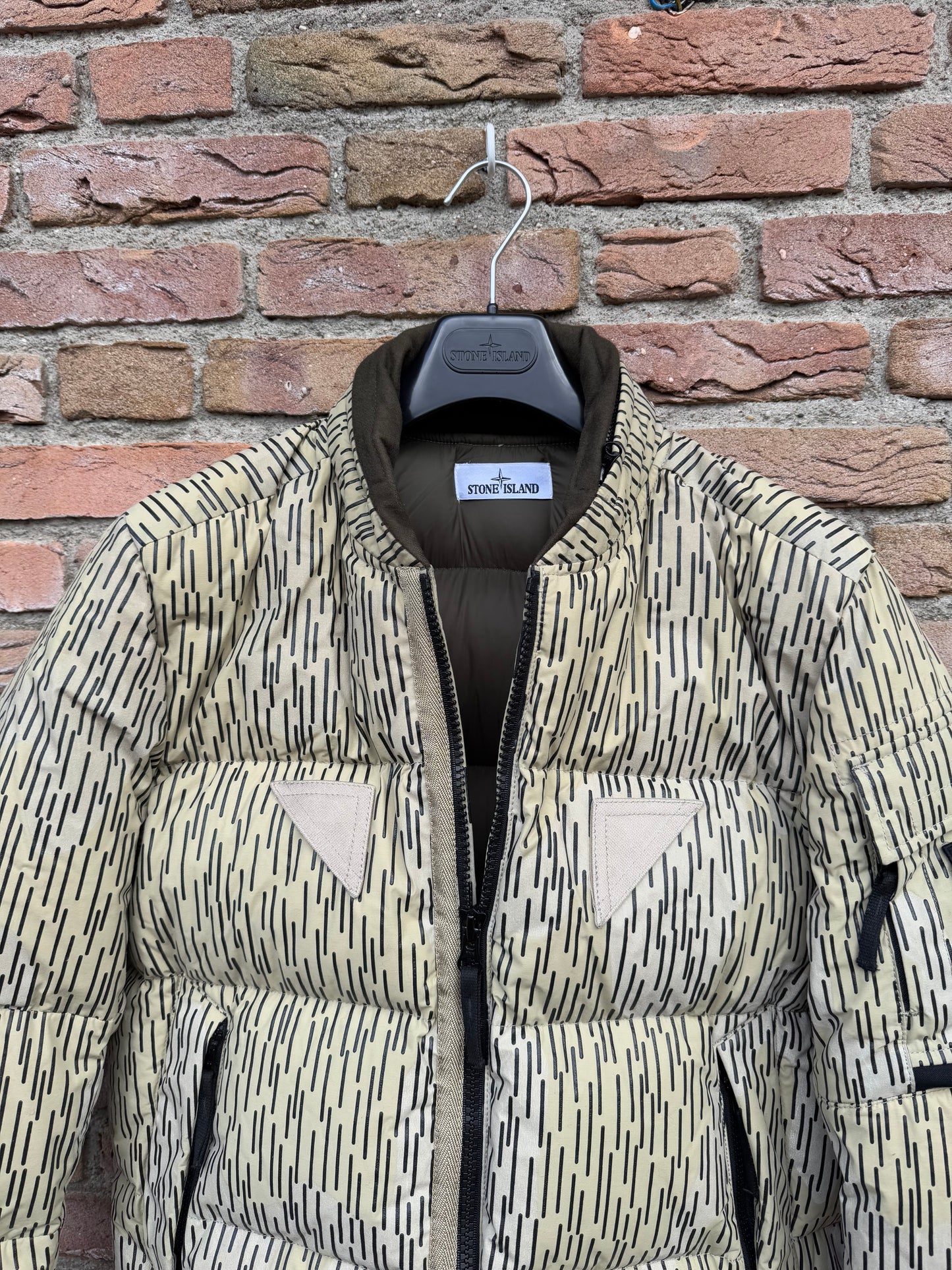 Stone Island Naslan Light Watro Camo Reflective Down Jacket - S