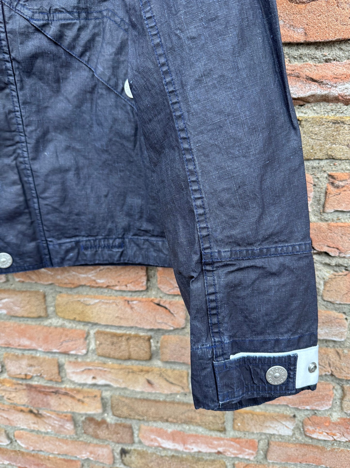 Stone Island Raw Plated Linen Marina Jacke - S