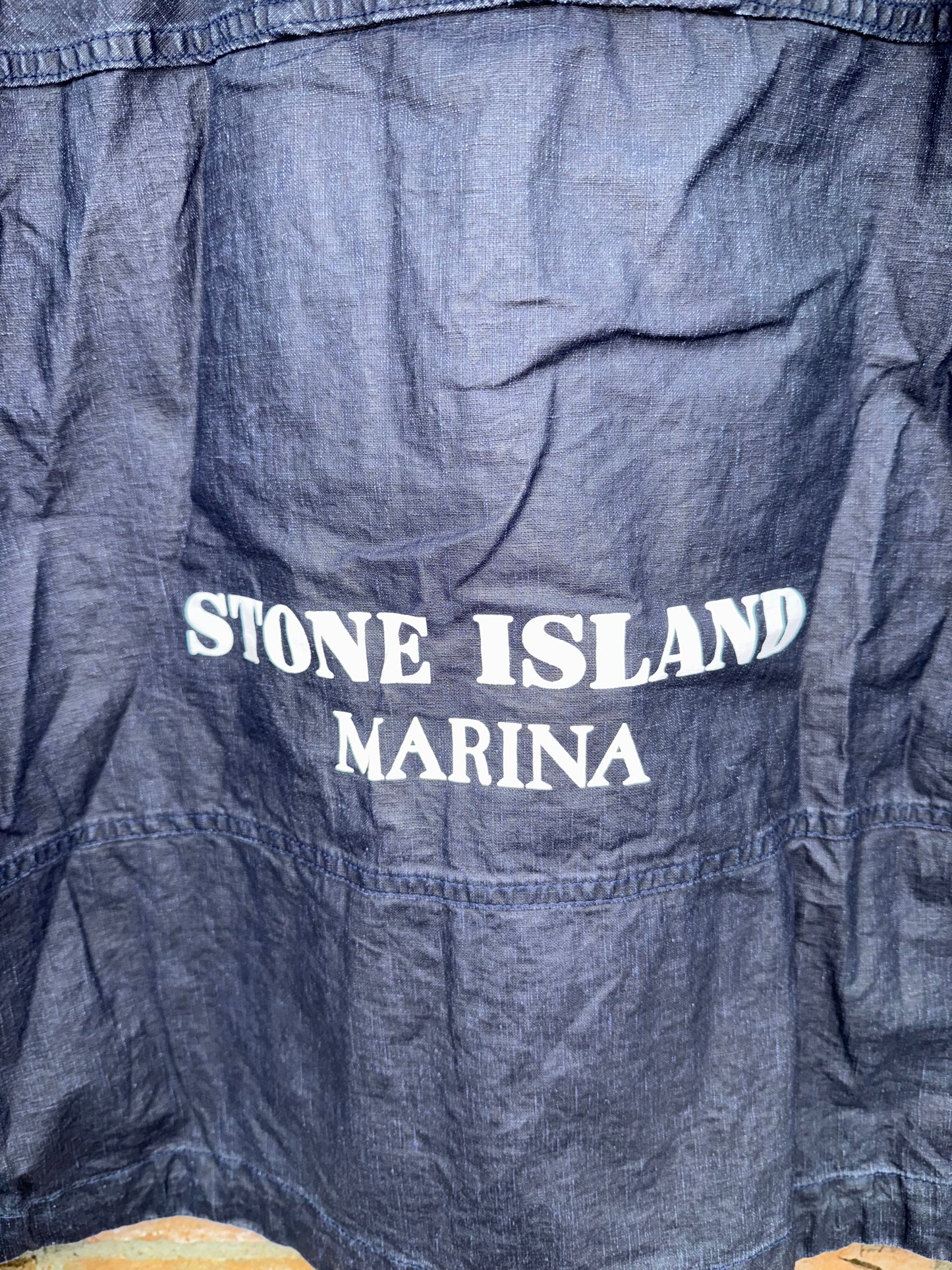 Stone Island Raw Plated Linen Marina Jacke - S