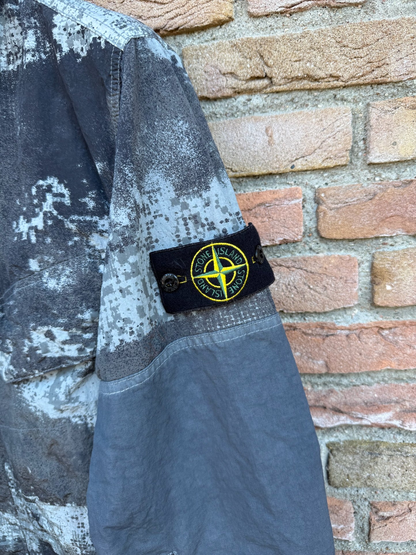 Stone Island Dissolving Grid Camo Jacket - M