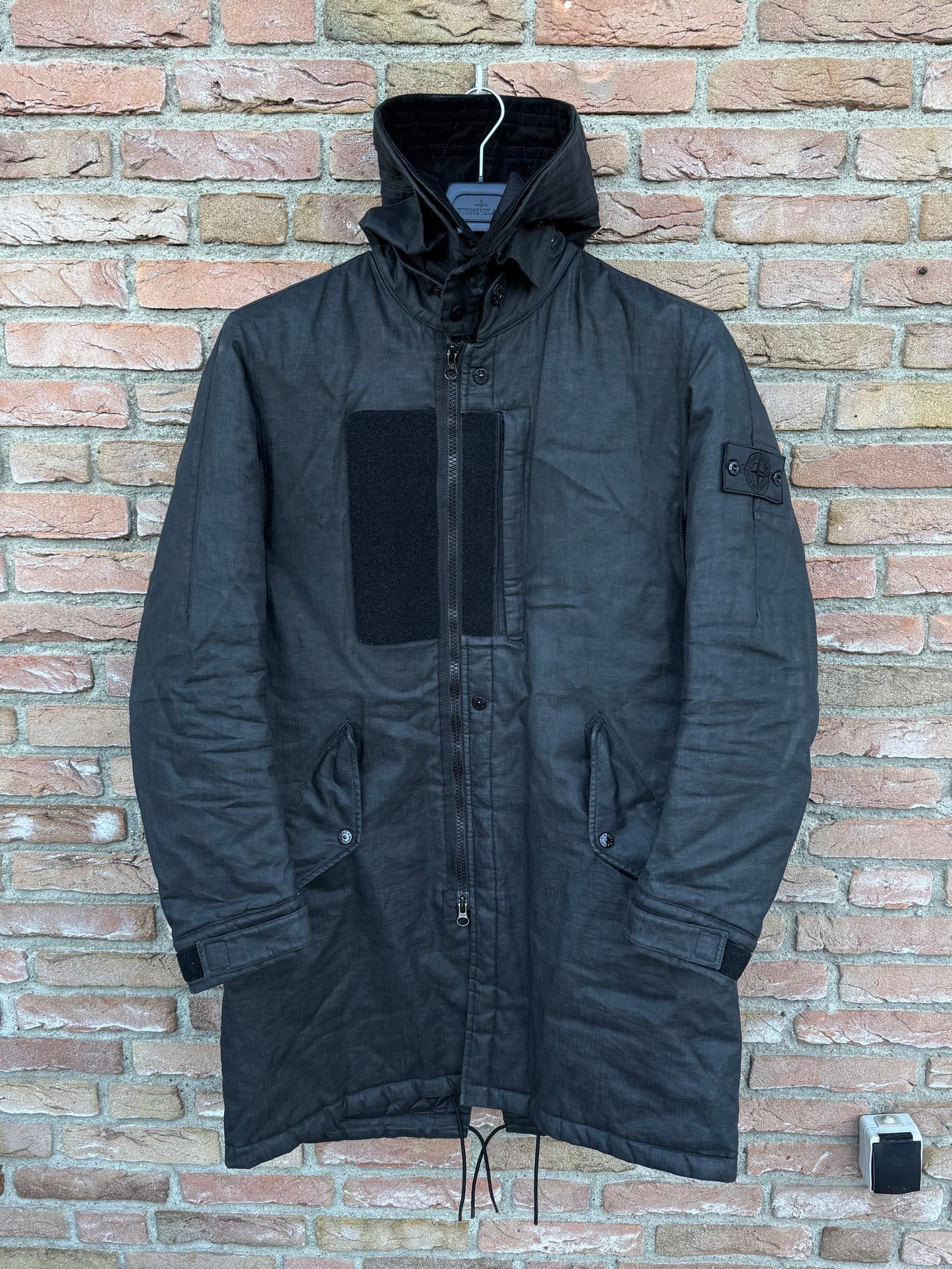 Stone Island Shadow Project Rubberized Linen Jacke - L