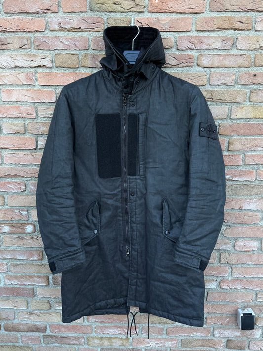 Stone Island Shadow Project Rubberized Linen Jacke - L
