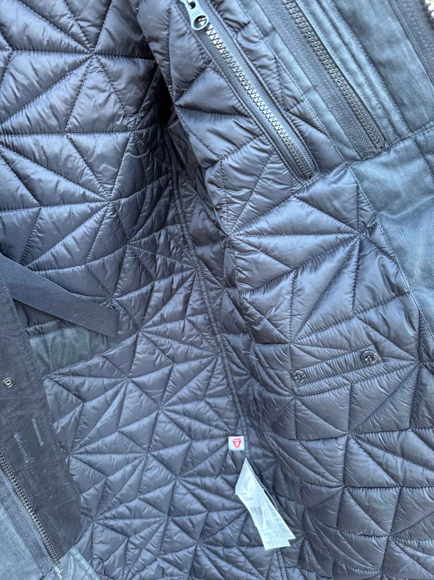 Stone Island Shadow Project Rubberized Linen Jacke - L