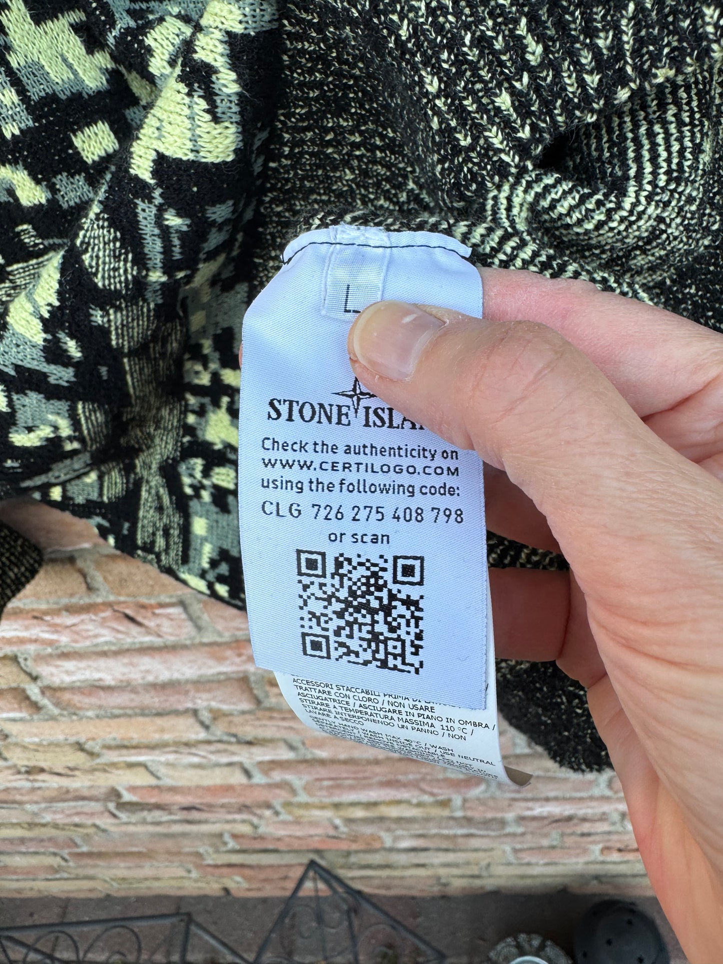 Stone Island Pixel Camo Pullover - L