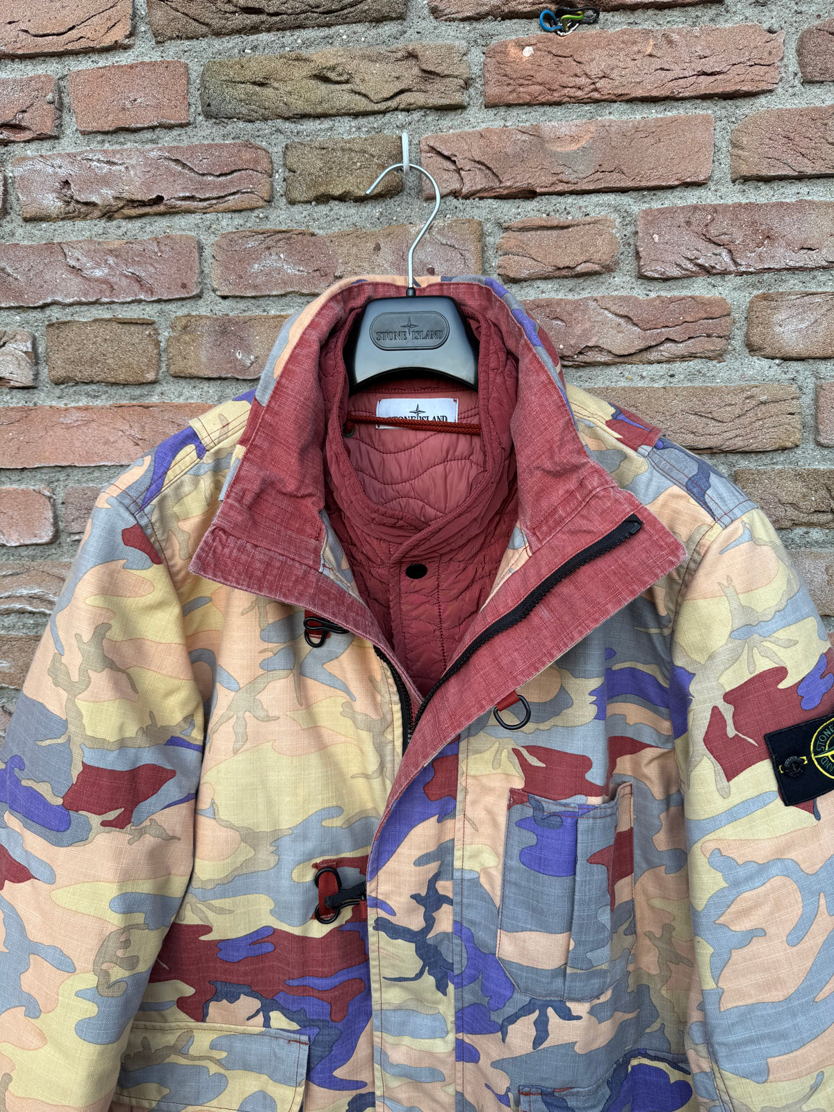 Stone Island Heritage Camo Ripstop Nylon Watro Jacke - L
