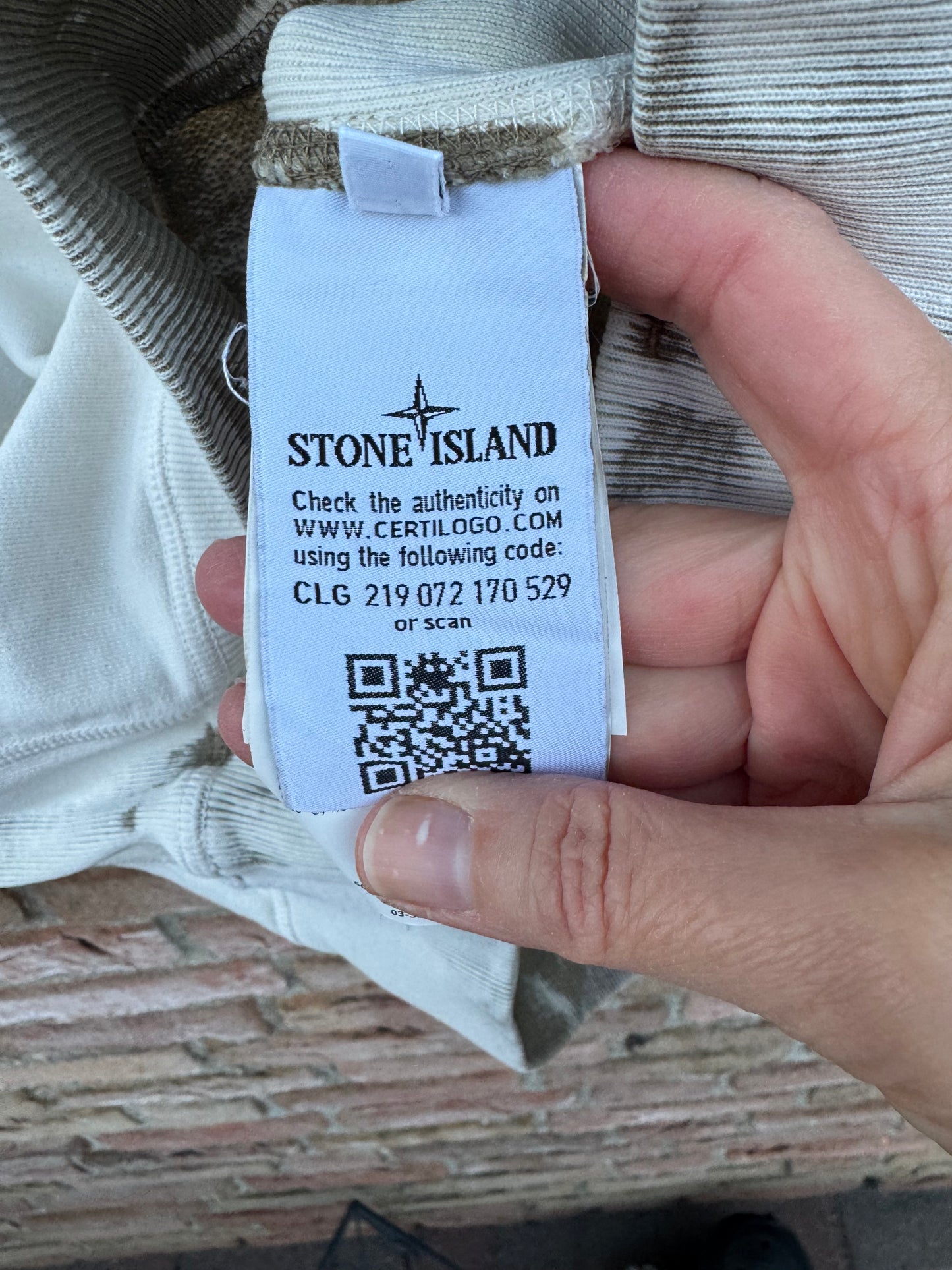 Stone Island Hand Corrosion Sweatshirt - S