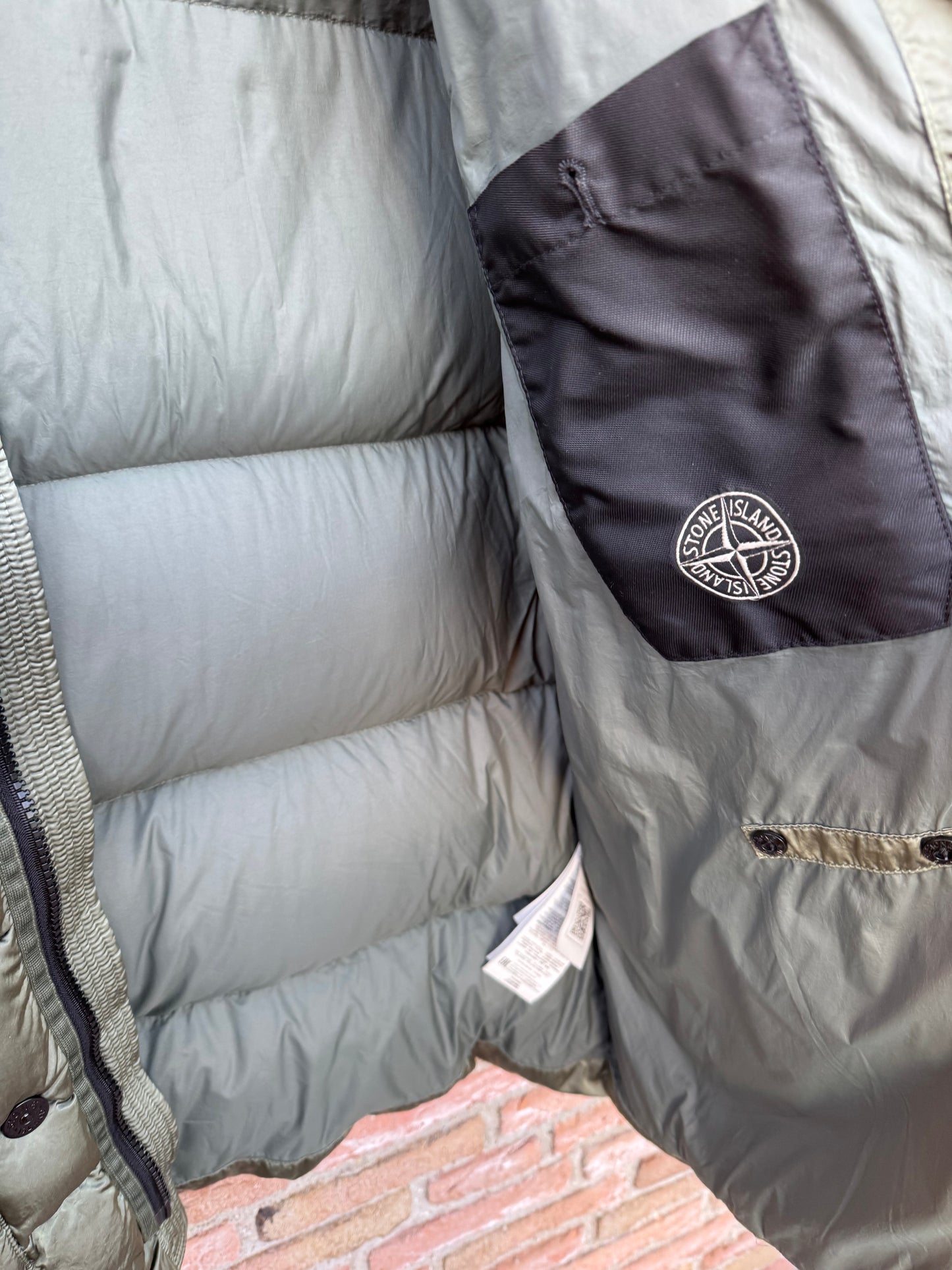 Stone Island Nylon Raso Daunenjacke - 3XL