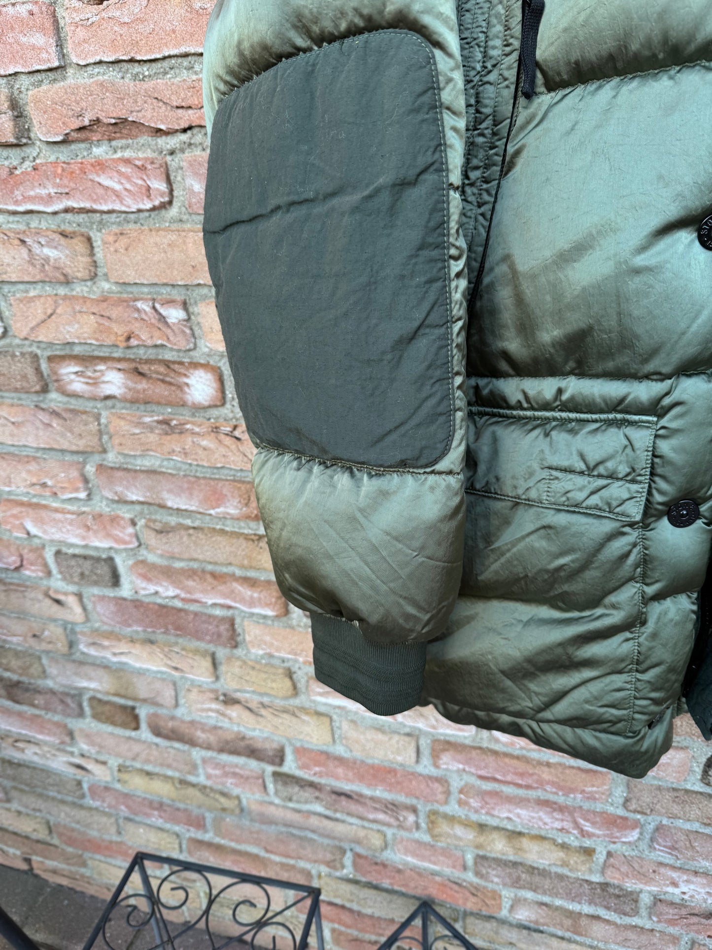 Stone Island Nylon Raso Daunenjacke - 3XL