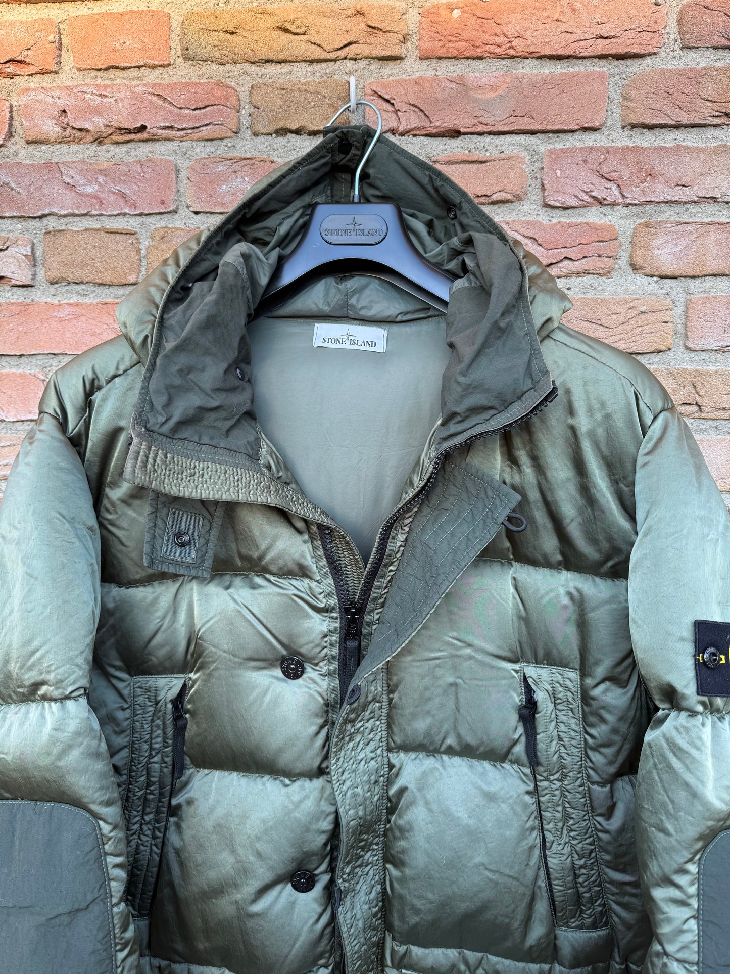 Stone Island Nylon Raso Daunenjacke - 3XL