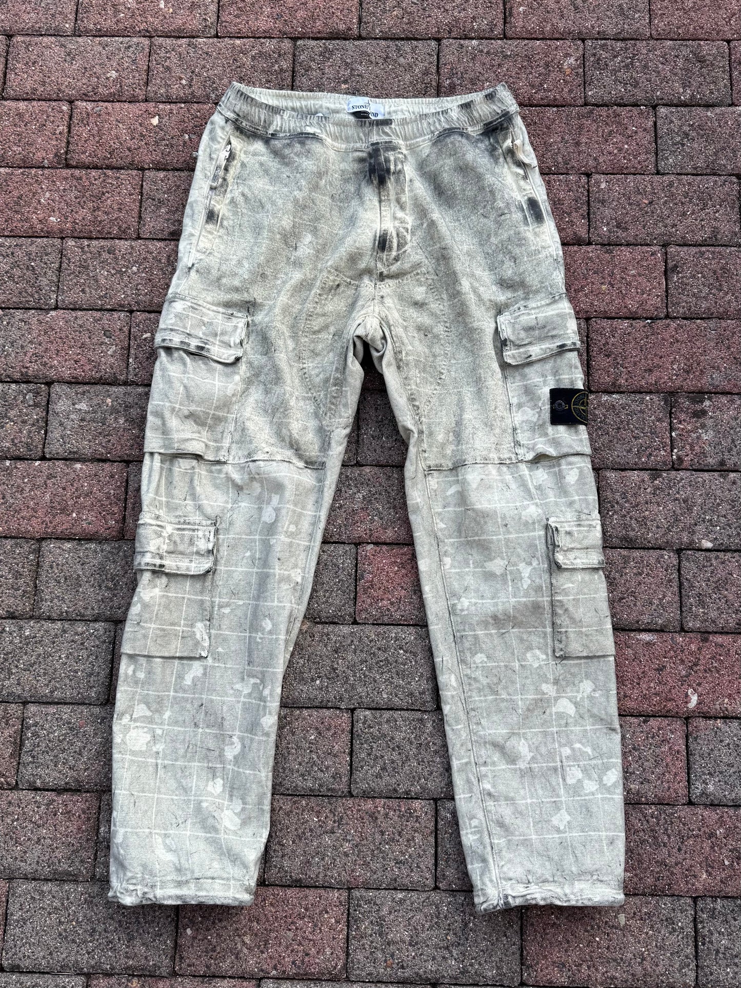 Stone Island Dust Ghillie Laser Camo Cargos - W31