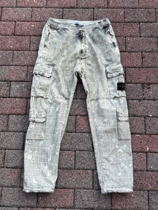 Stone Island Dust Ghillie Laser Camo Cargos - W31