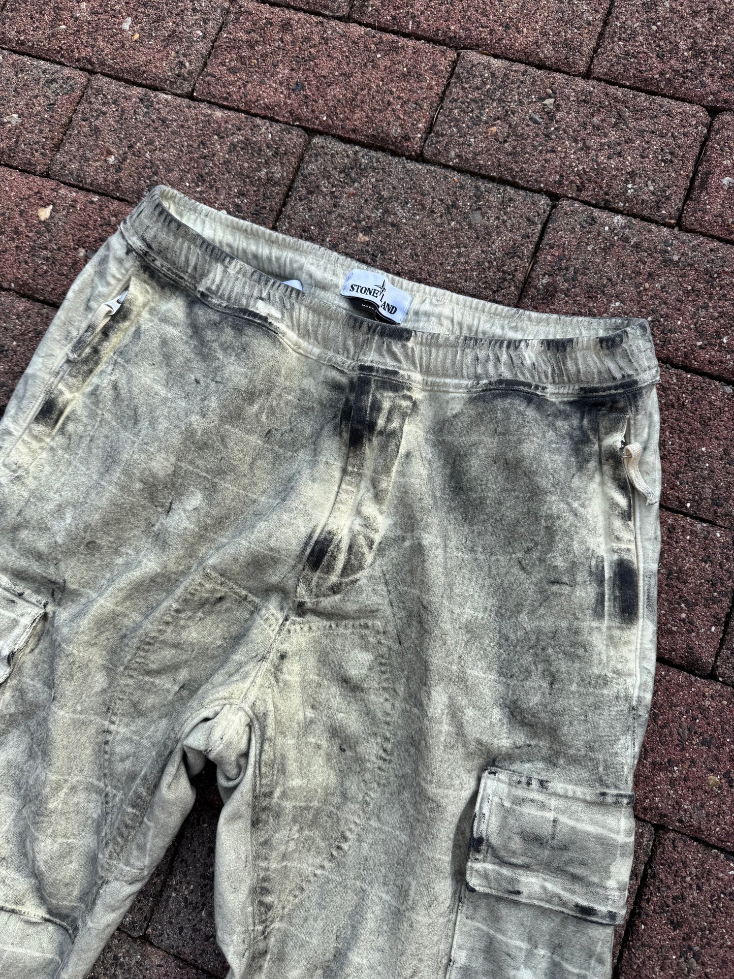 Stone Island Dust Ghillie Laser Camo Cargos - W31