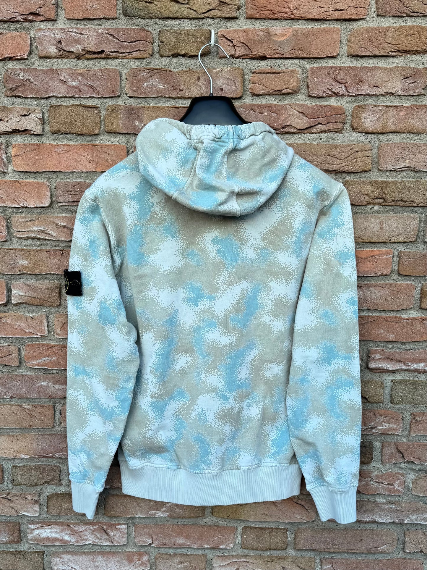 Stone Island Camo Devore Hoodie - M