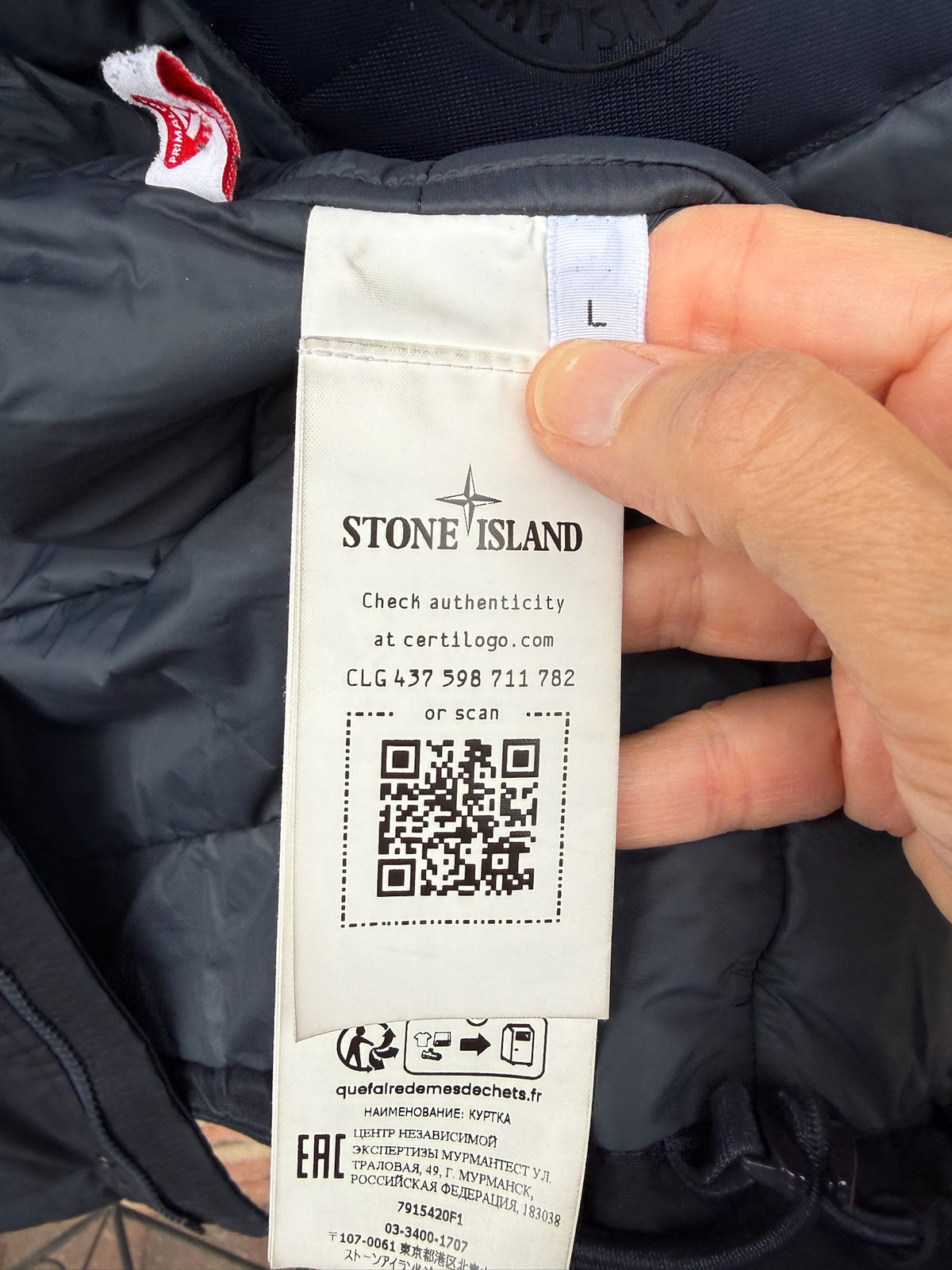 Stone Island O-Ventile Primaloft Ghost Jacket - L