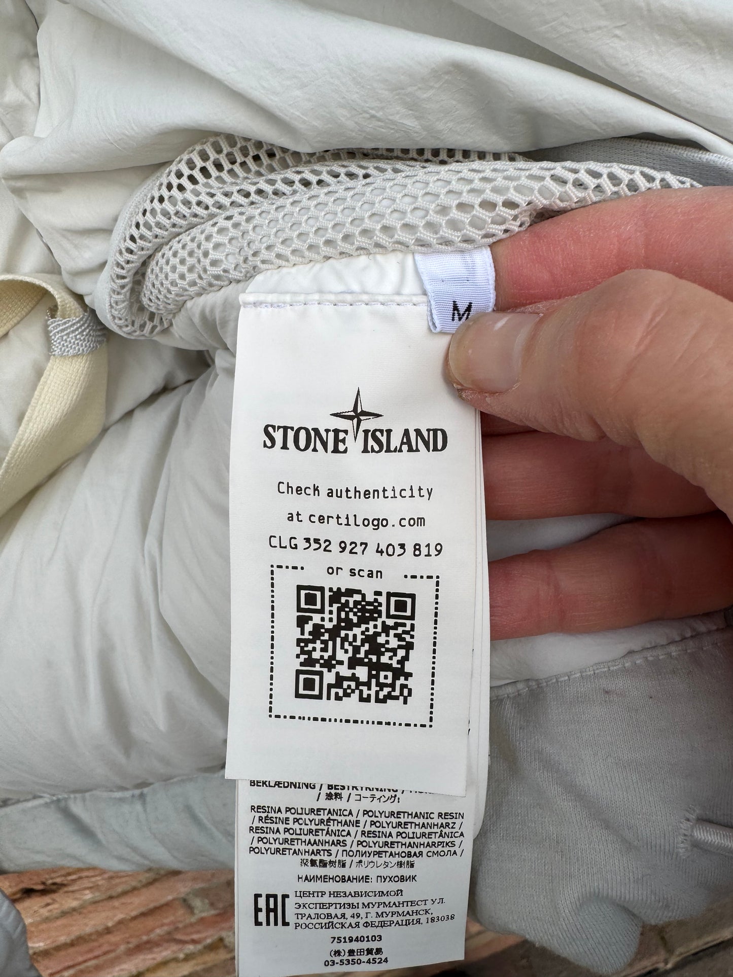 Stone Island Shadow Projct High Density Nylon Daunenjacke - M