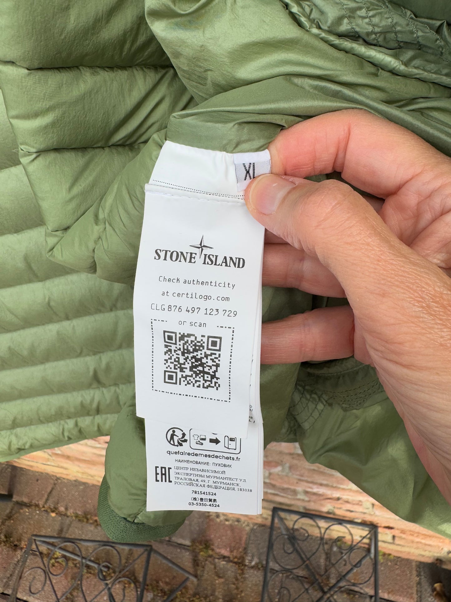 Stone Island Loom Woven Chambers R-Nylon Down-TC Jacket - XL