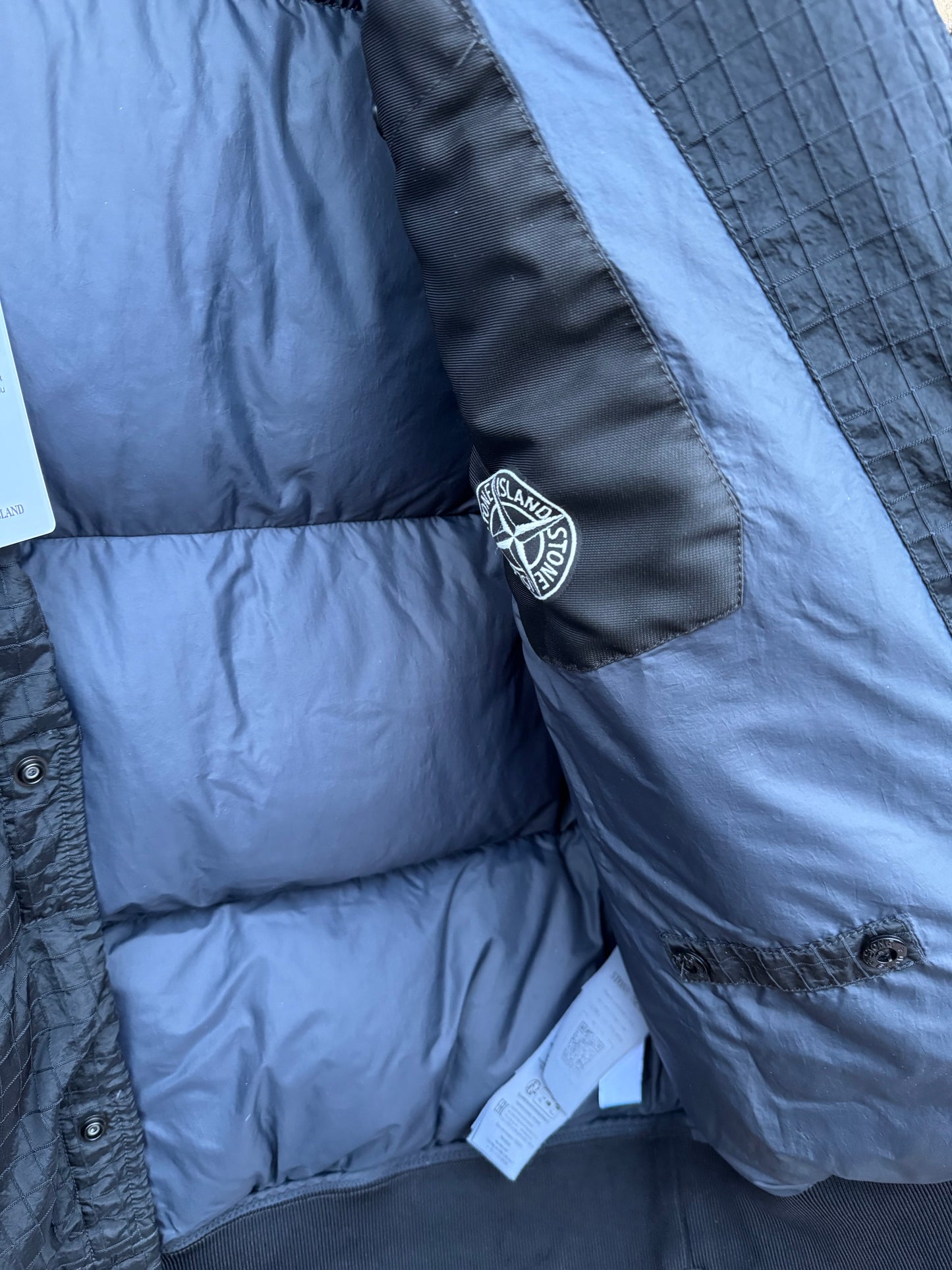 Stone Island Macro Ripstop Nylon Metal Daunenjacke - L