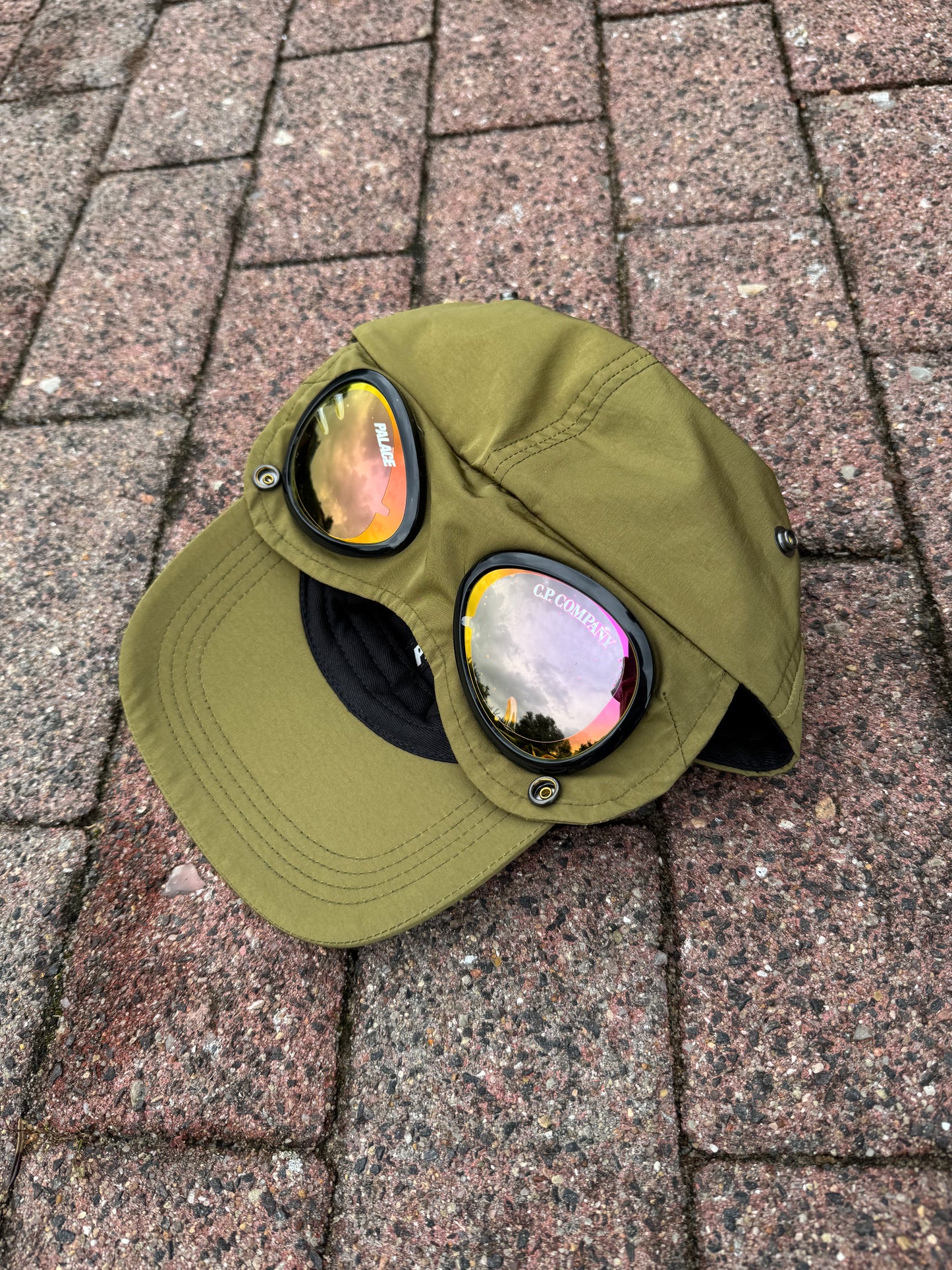 C.P. Company x Palace Chrome-R Goggle Cap - L