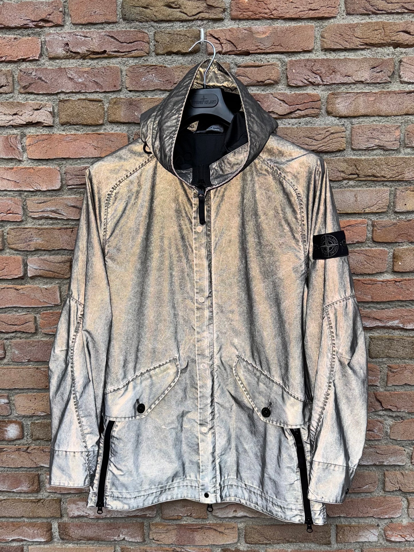 Stone Island Plated Reflective Dust Jacket - M