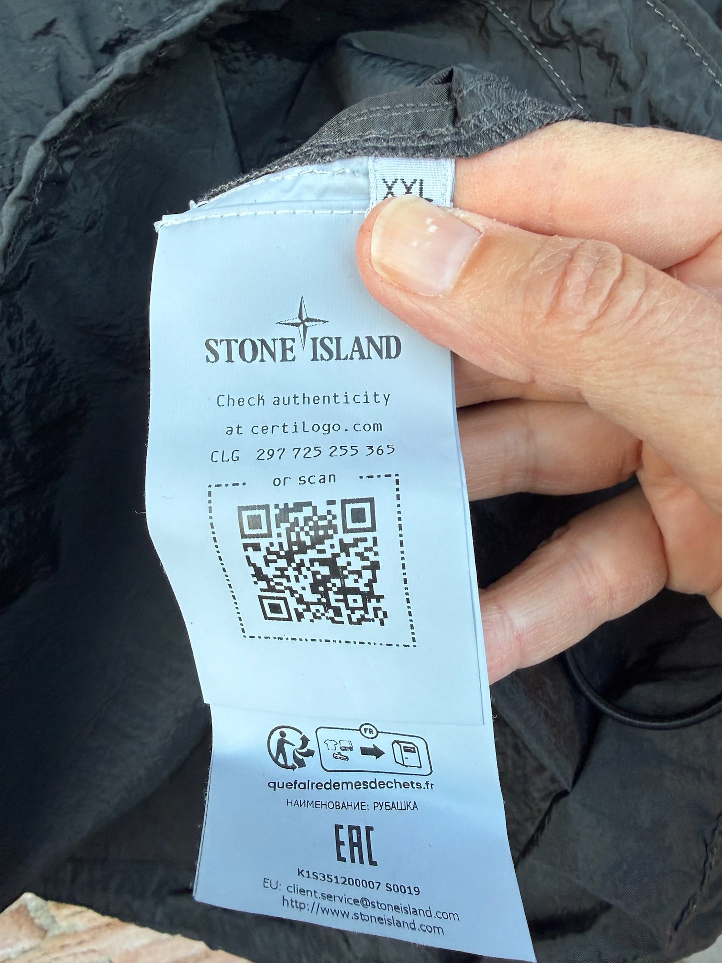 Stone Island Nylon Metal Zip Smock - XXL