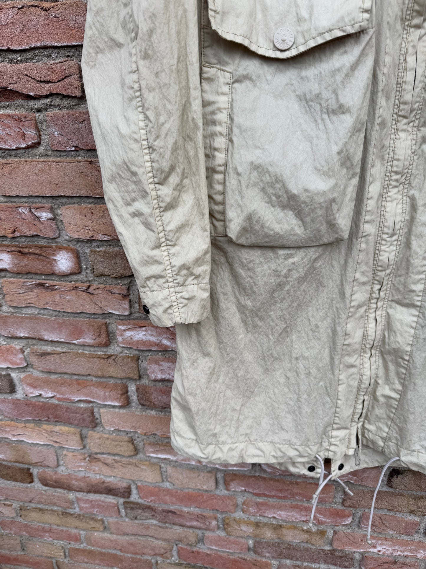 Stone Island 50 Fili Resinata Ghost Parka - S