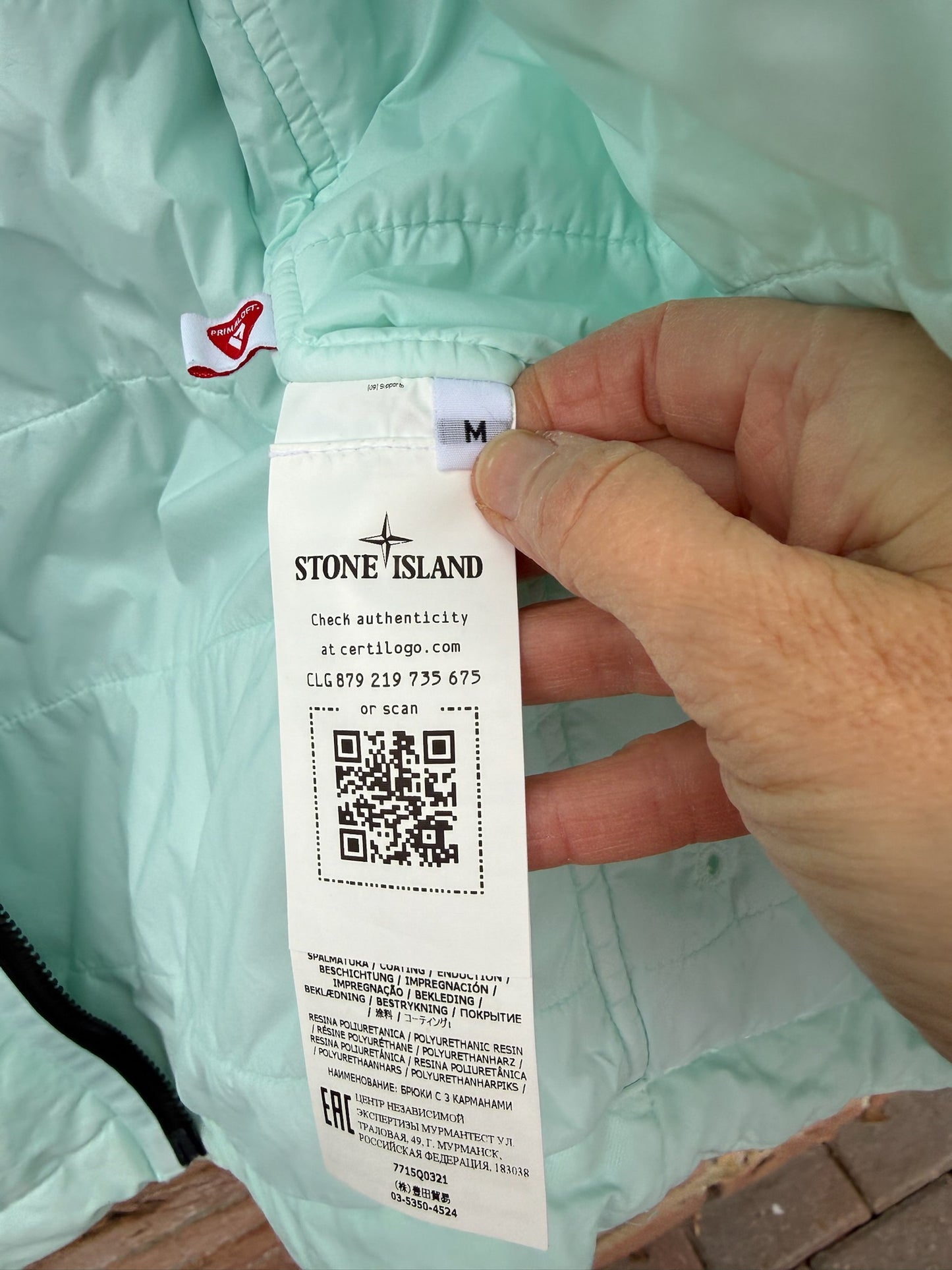 Stone Island Opaque Nylon Twill Primaloft-TC Jacket - M