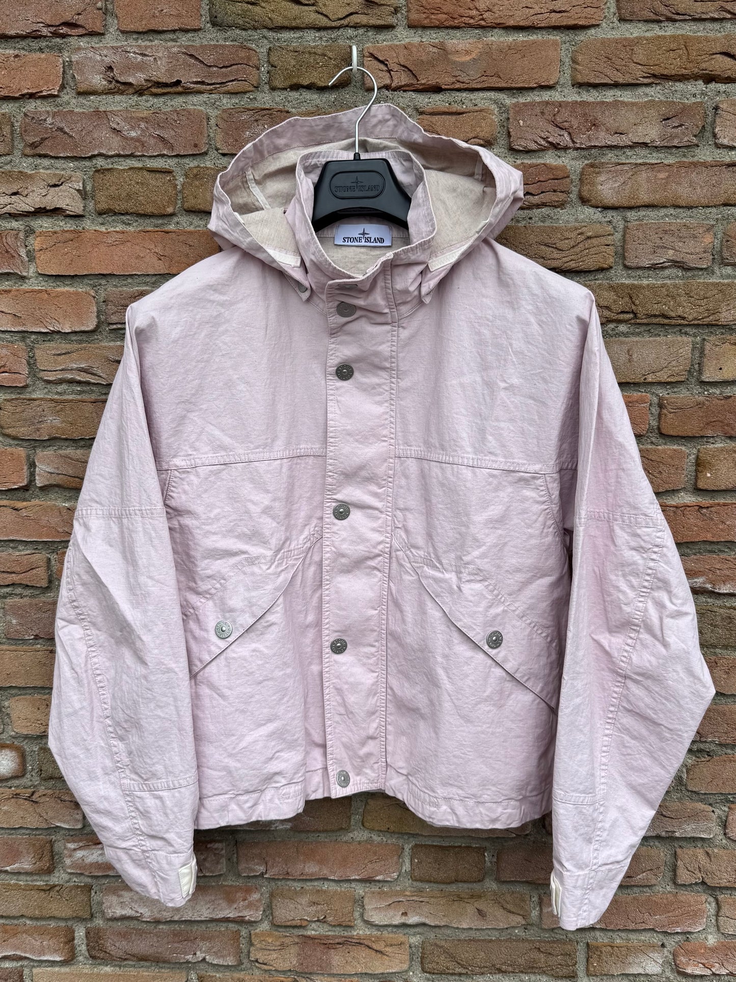 Stone Island Raw Plared Linen Marina Jacket - L