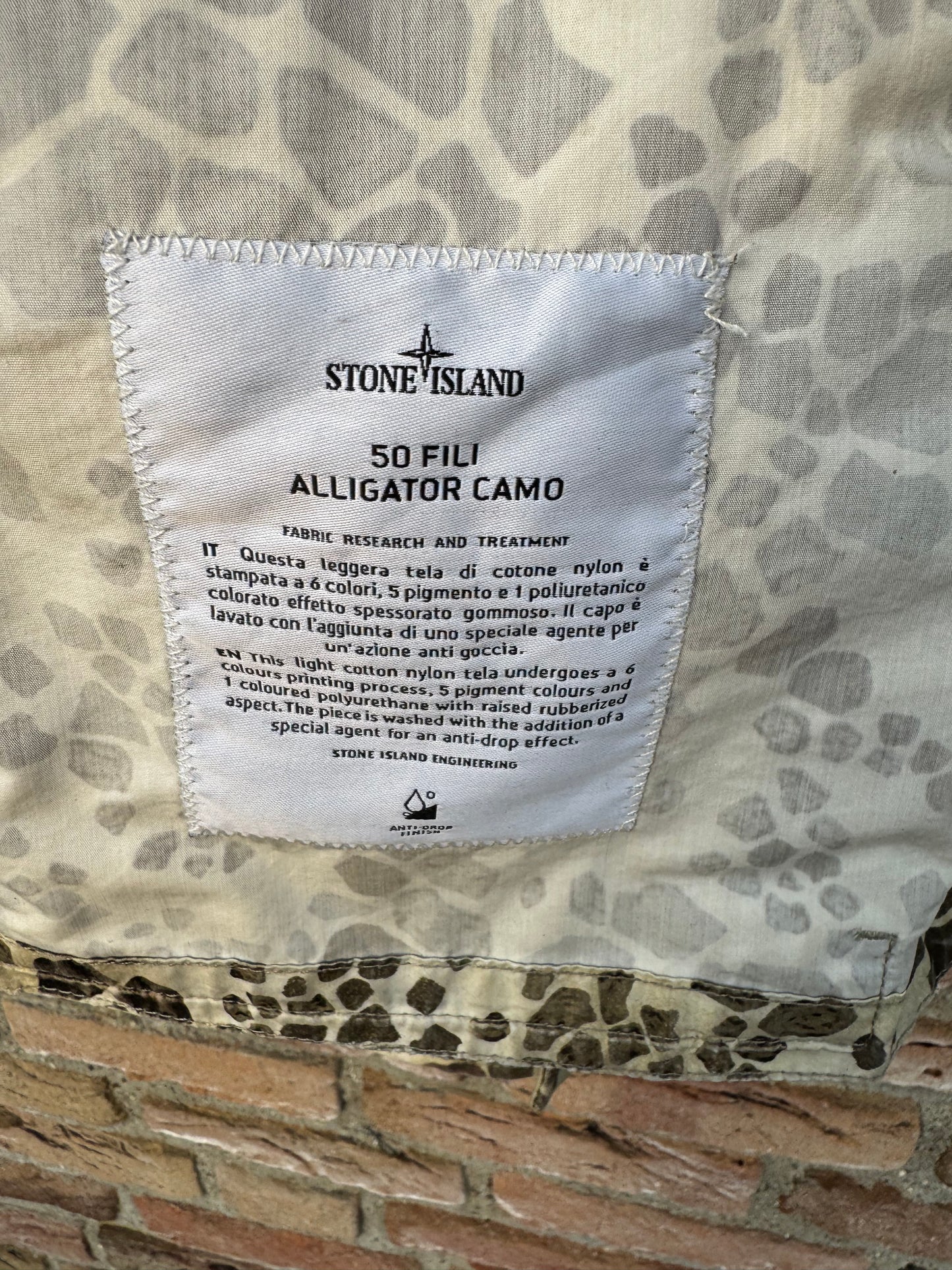 Stone Island 50 Fili Alligator Camo Jacke - L