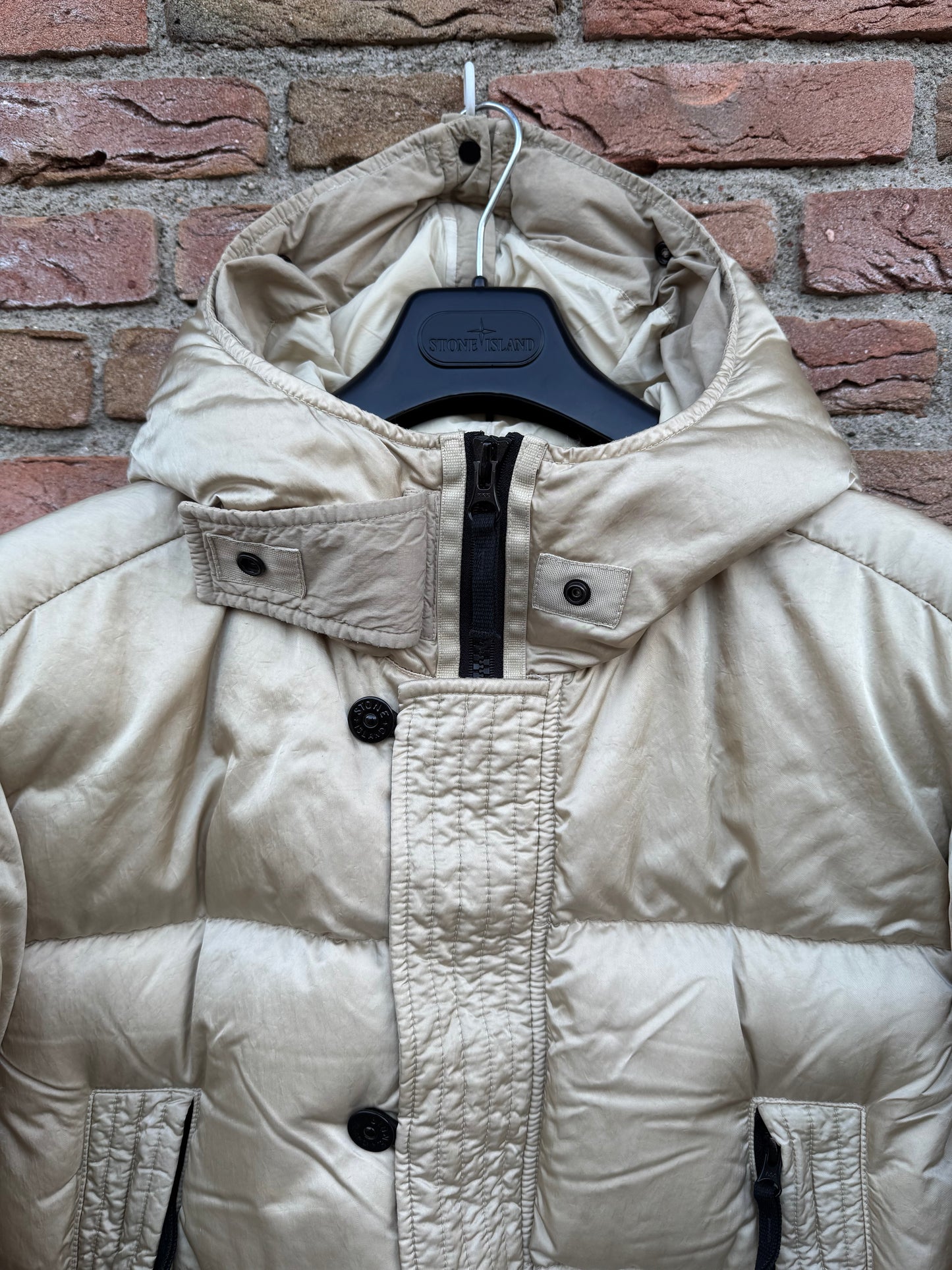 Stone Island Nylon Raso Daunenjacke - XL