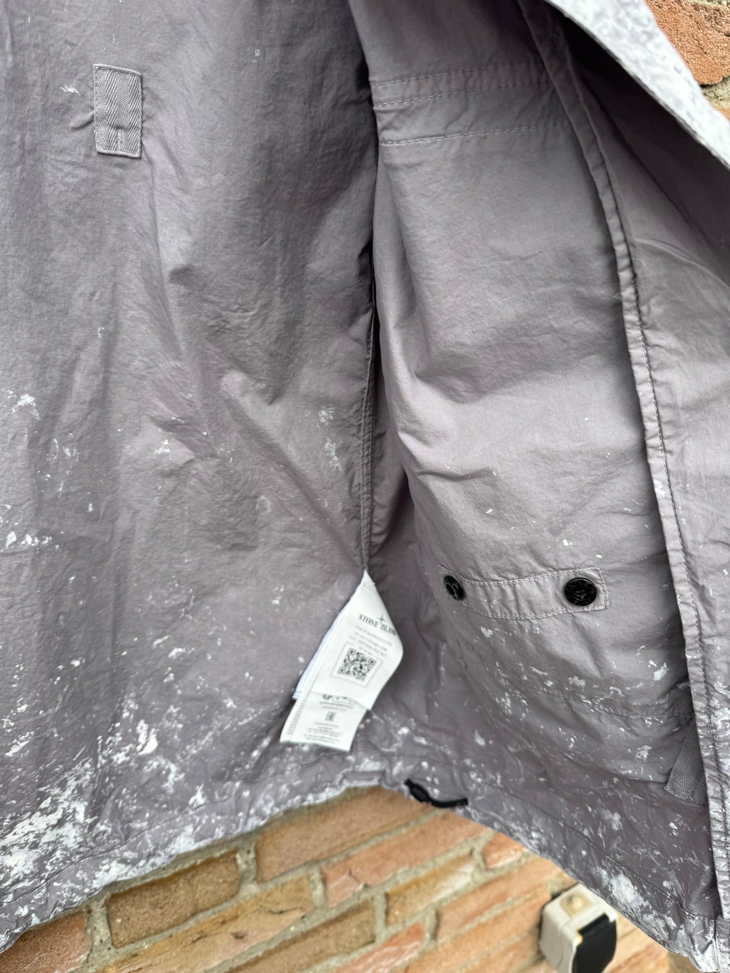 Stone Island White Pigment on Tela Paracadute Stretch-TC Jacket - M