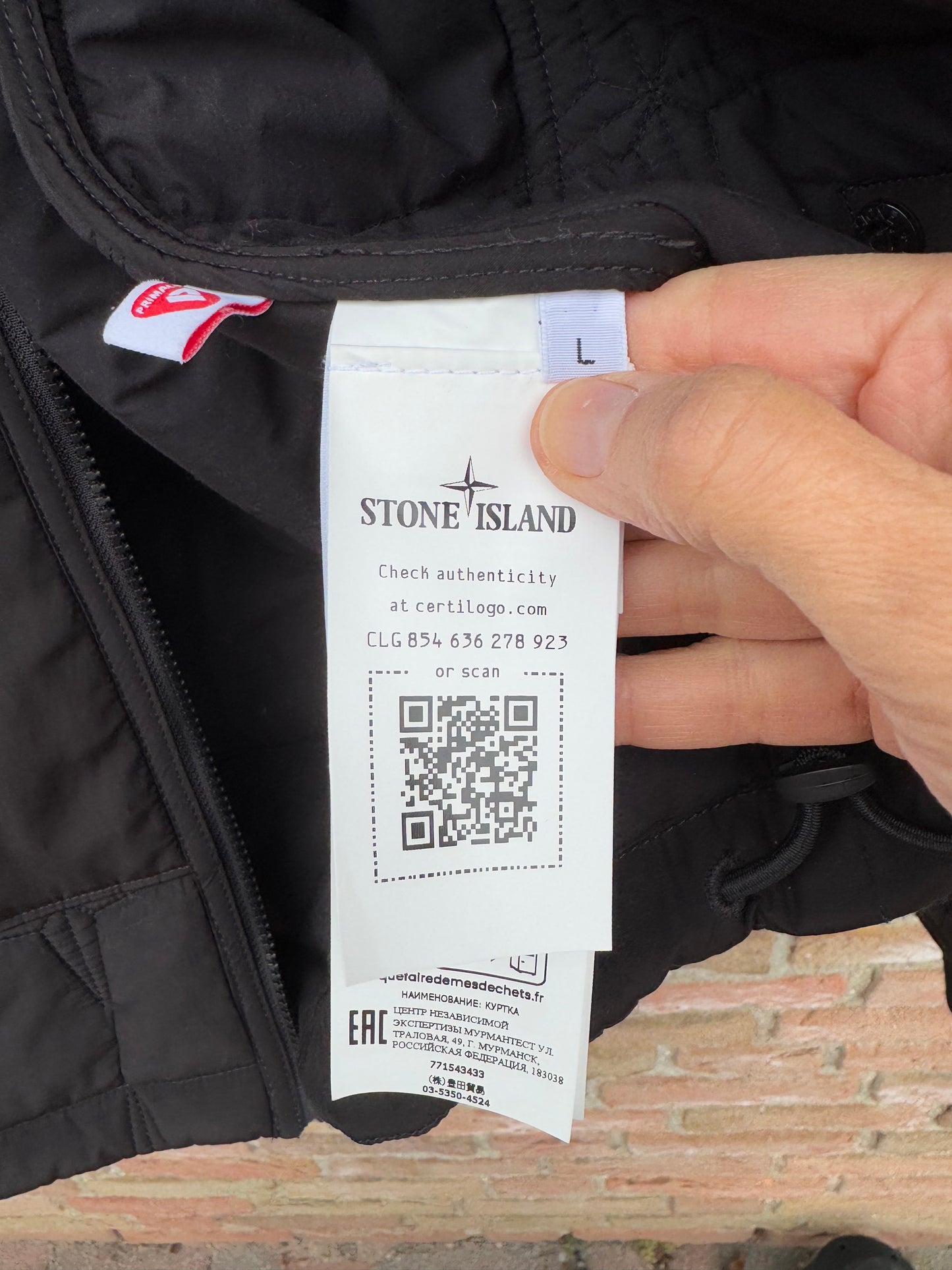 Stone Island Cupro Cotton Stella Primaloft and Knit Jacket - L