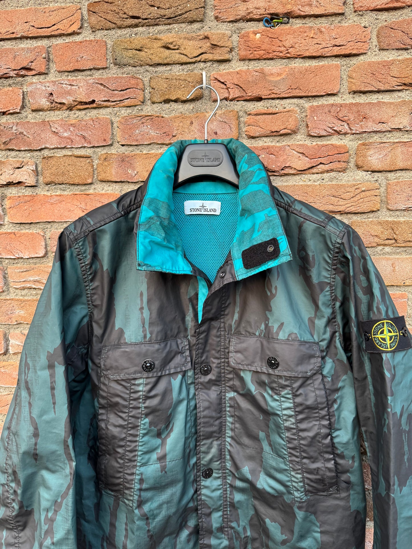 Stone Island Raso Gommato Reverse Colour Jacke - L