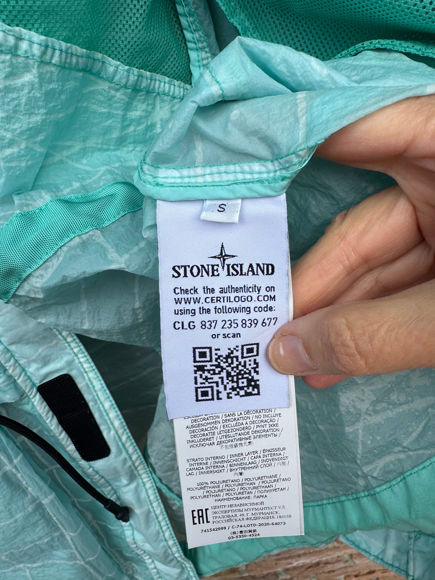 Stone Island Reflective Grid on Lamy-TC Jacke - S