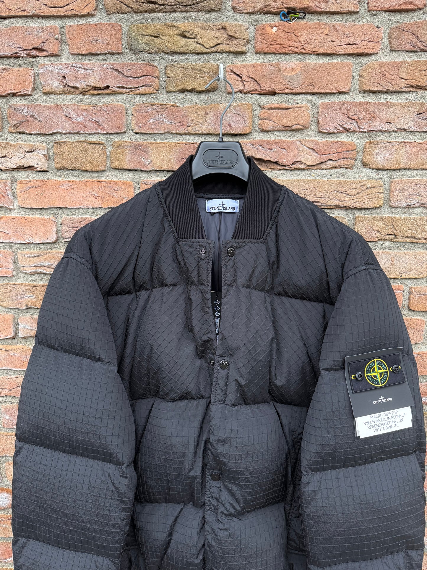Stone Island Macro Ripstop Nylon Metal Daunenjacke - 3XL