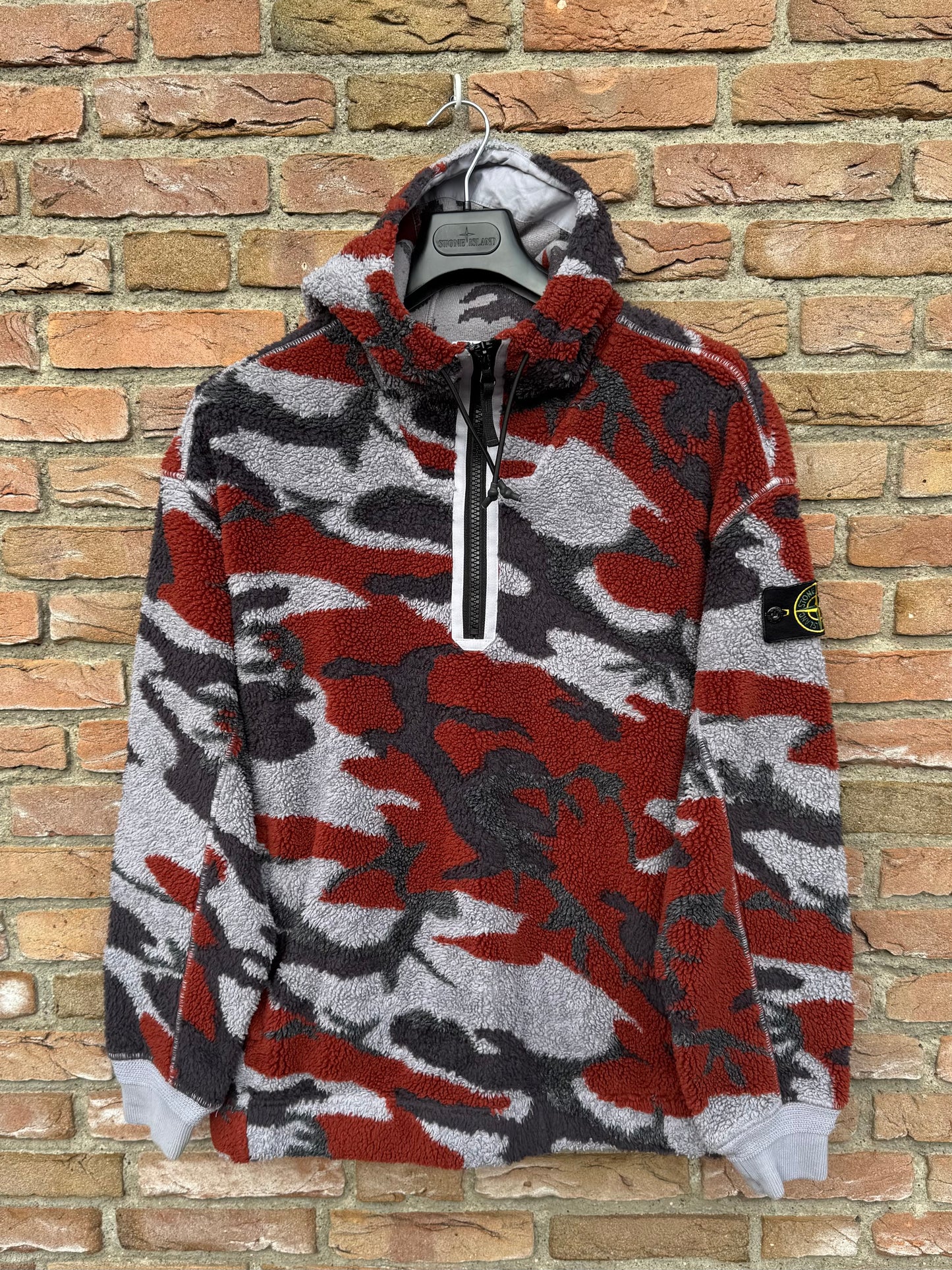 Stone Island Heritage Camo Fleece Hoodie - M