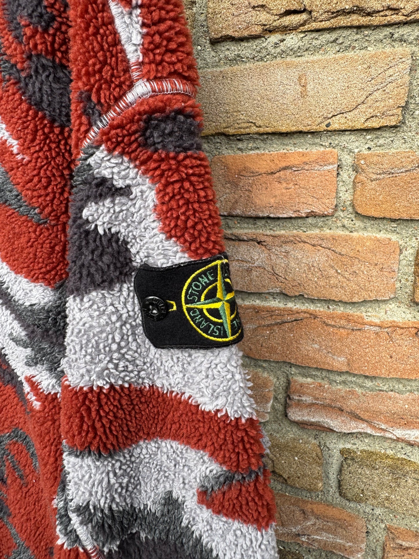 Stone Island Heritage Camo Fleece Hoodie - M