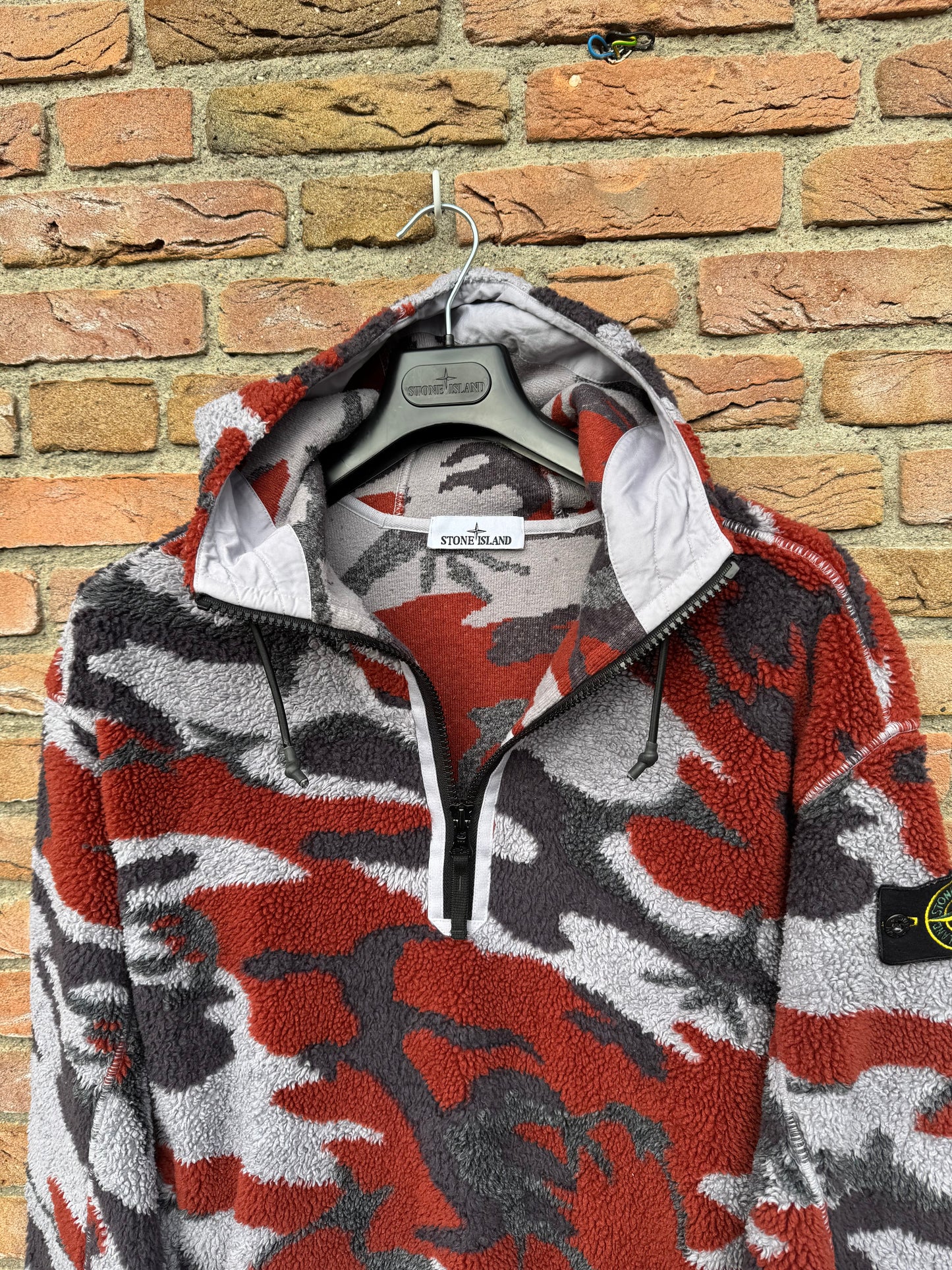 Stone Island Heritage Camo Fleece Hoodie - M