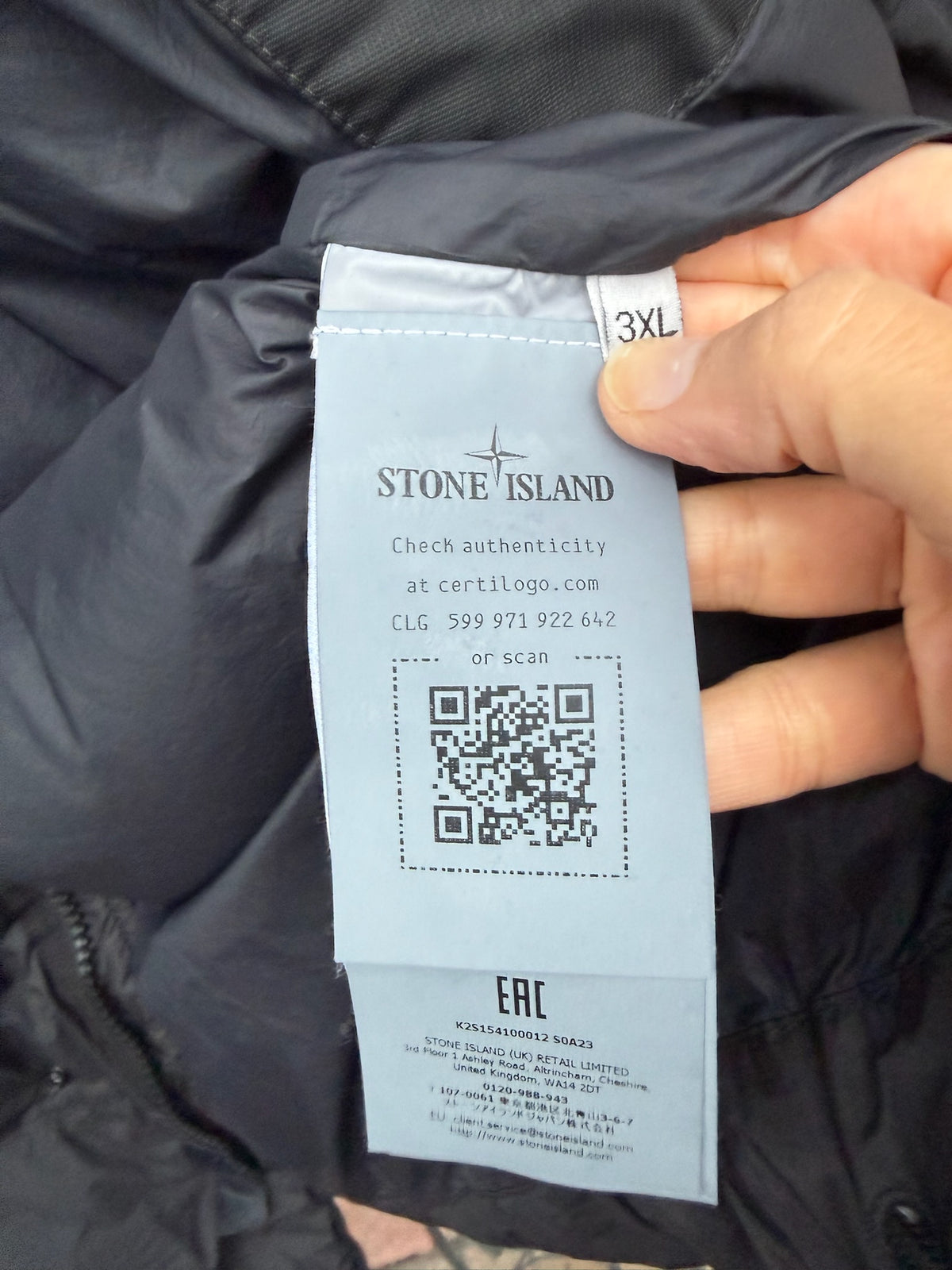 Stone Island Garment Dyed Crinkle Reps NY Down Jacket - M