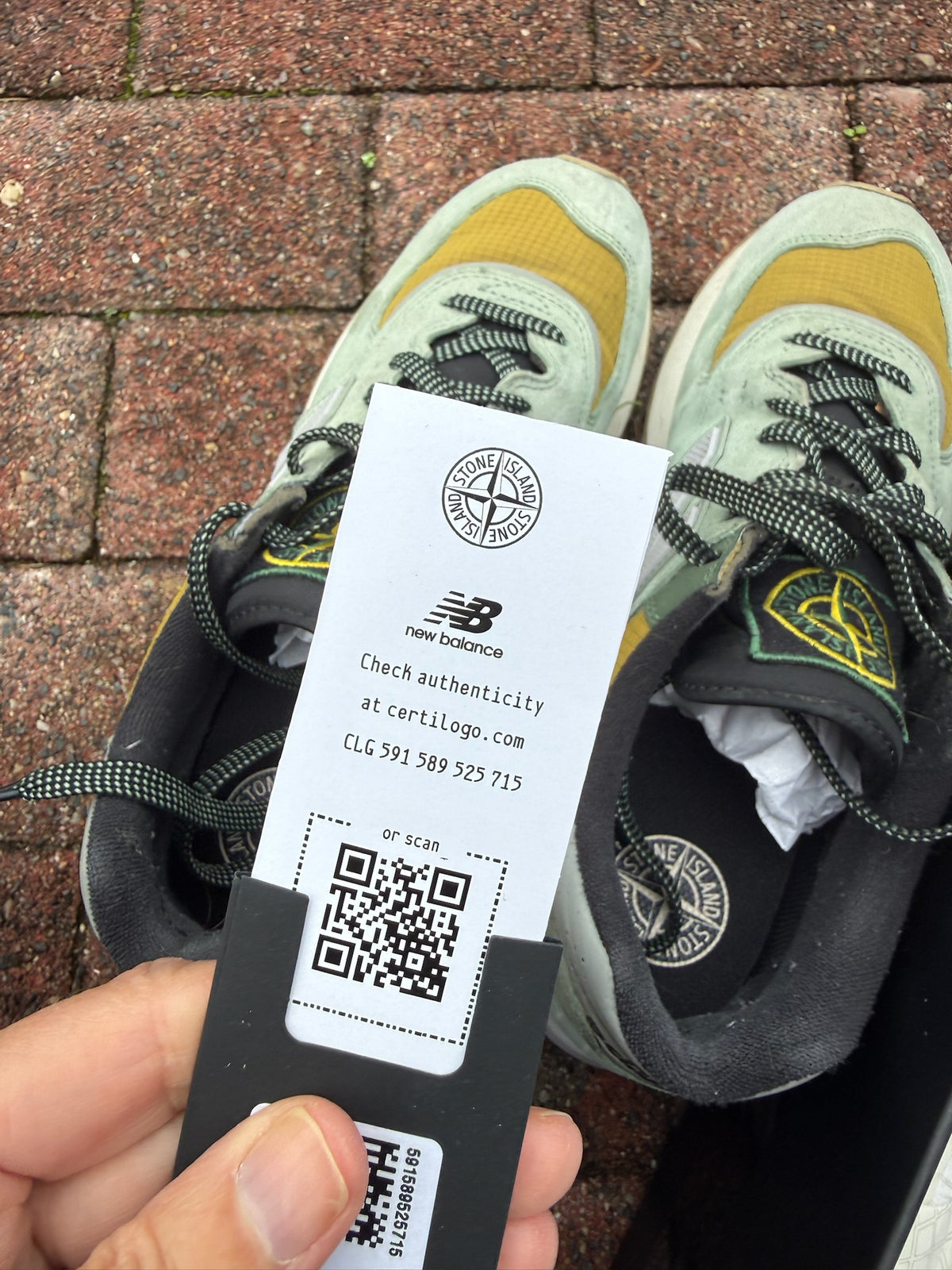 Stone Island x New Balance 574 Legacy Trainers - UK 8.5