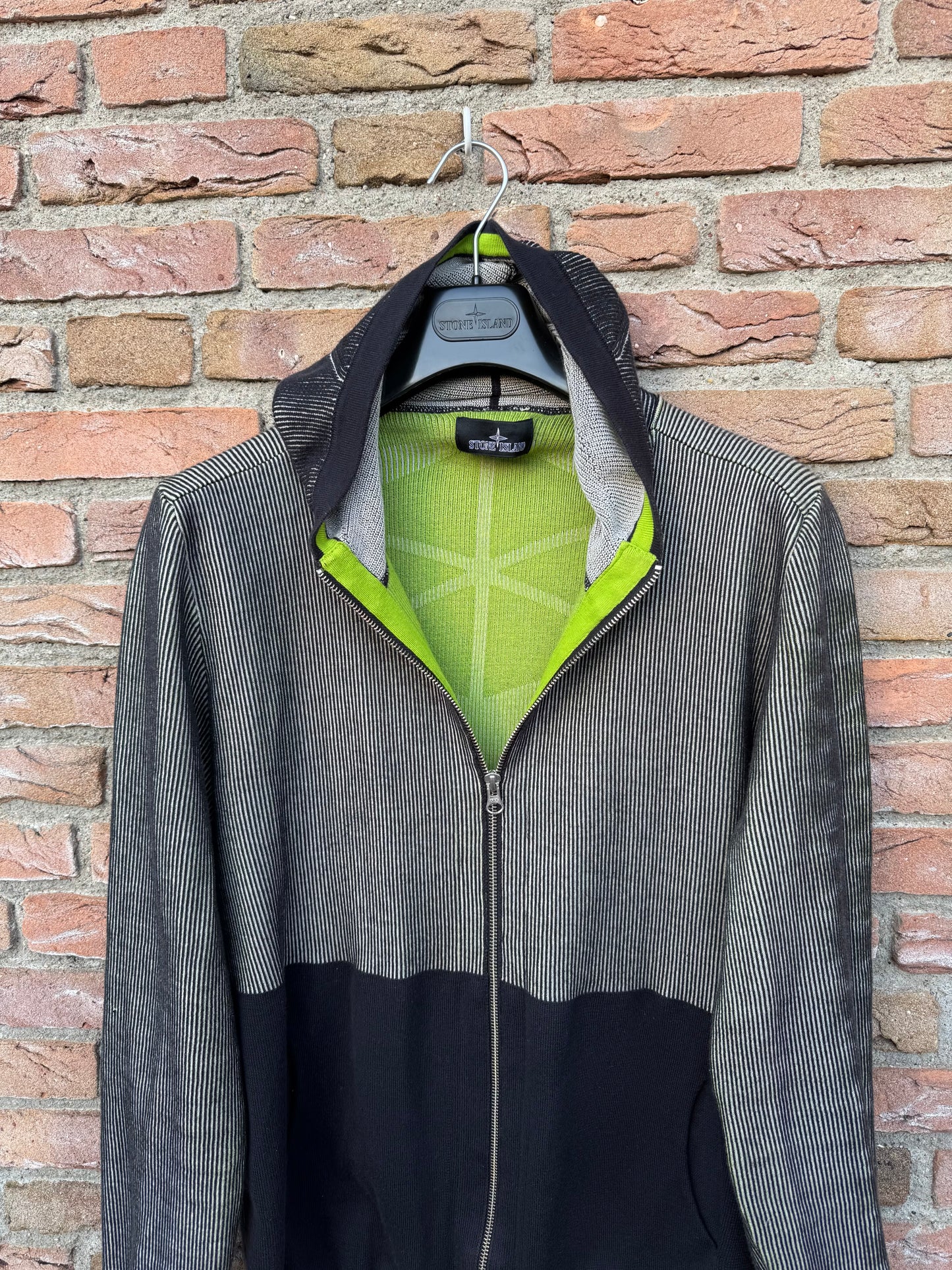 Stone Island Shadow Project 3D Jacquard Zipped Hoodie - XL