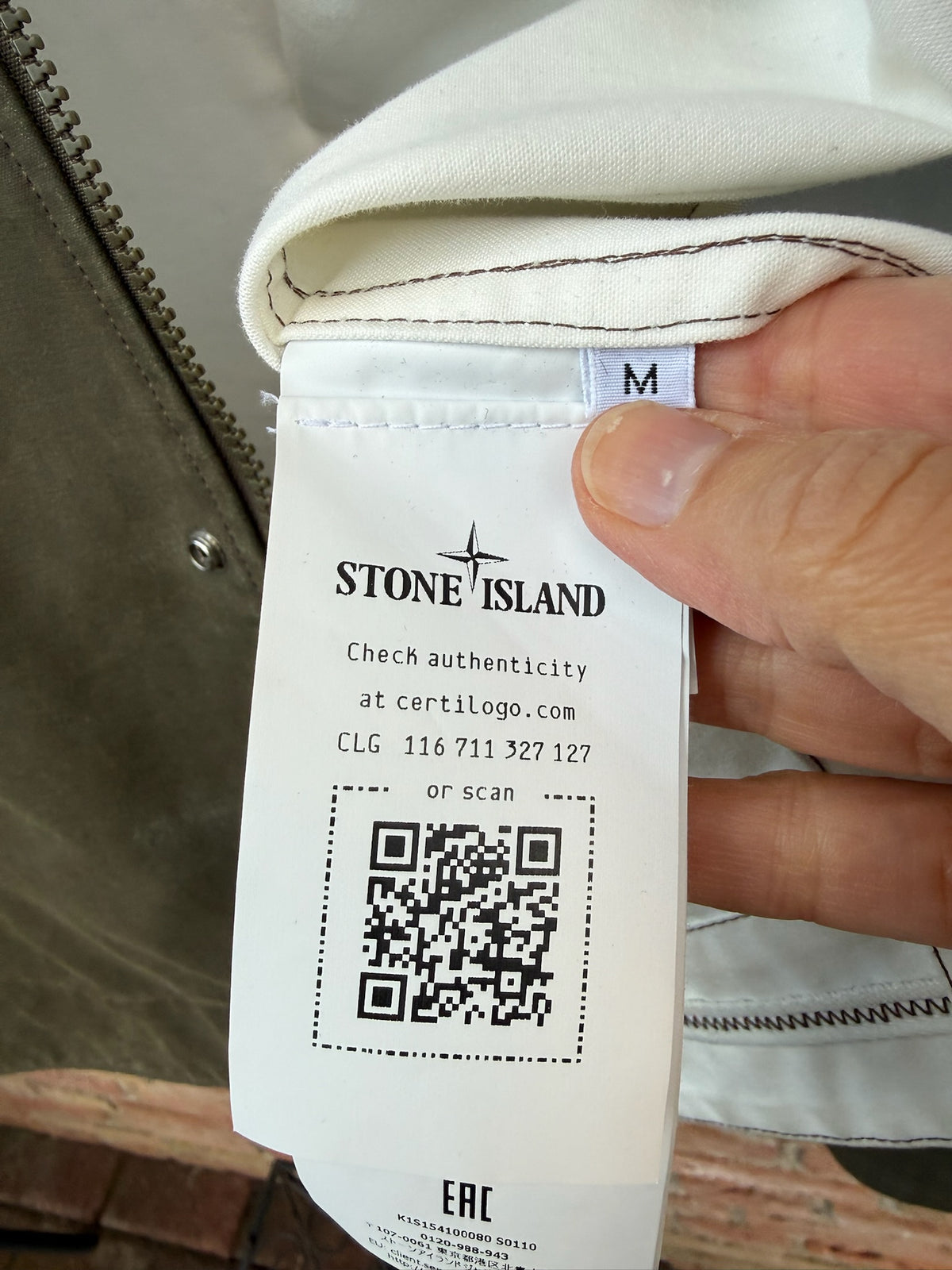 Stone Island Tela Resinata Jacket - M