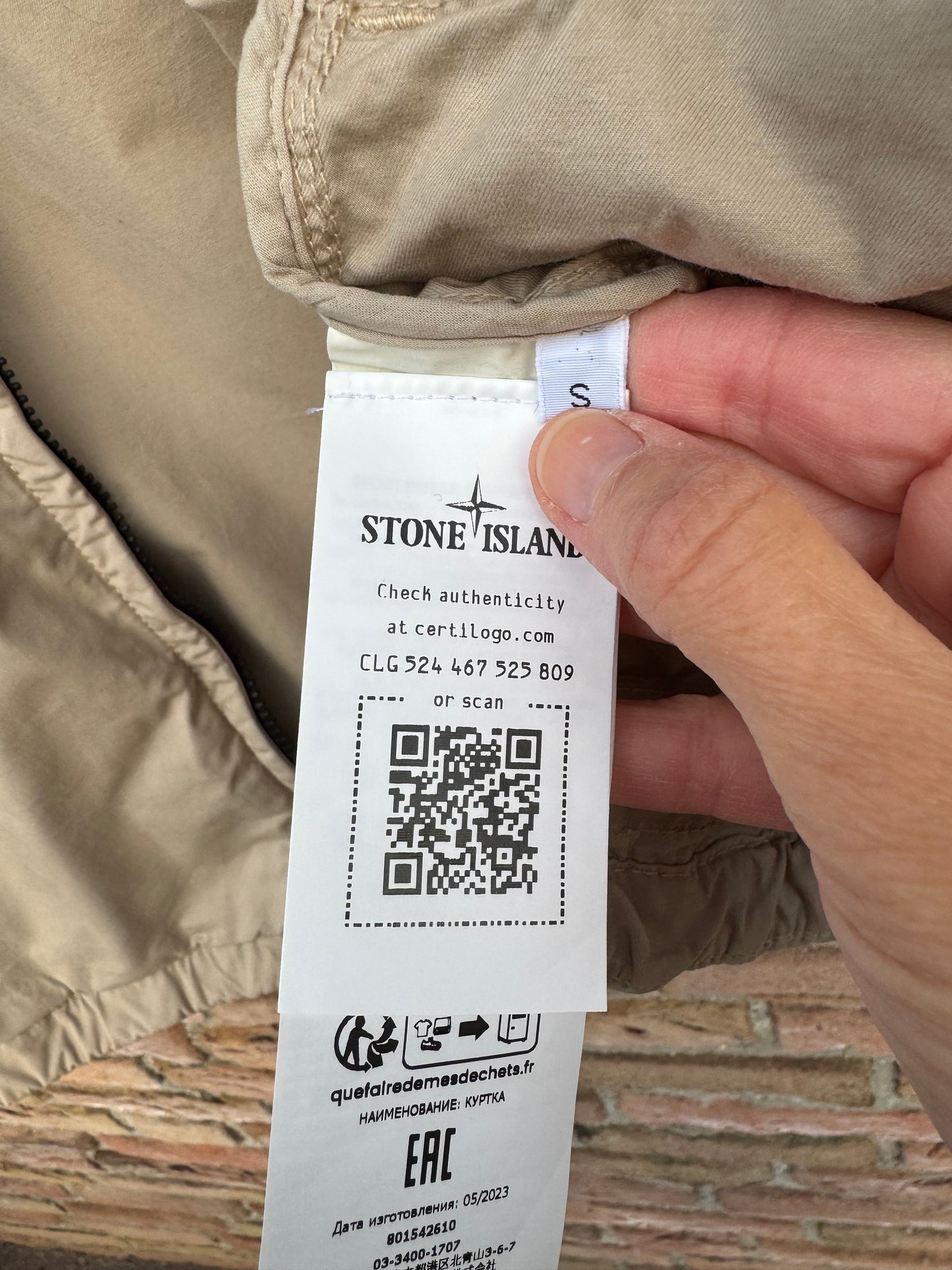 Stone Island Supima Cotton Twill Stretch-TC Jacket - S