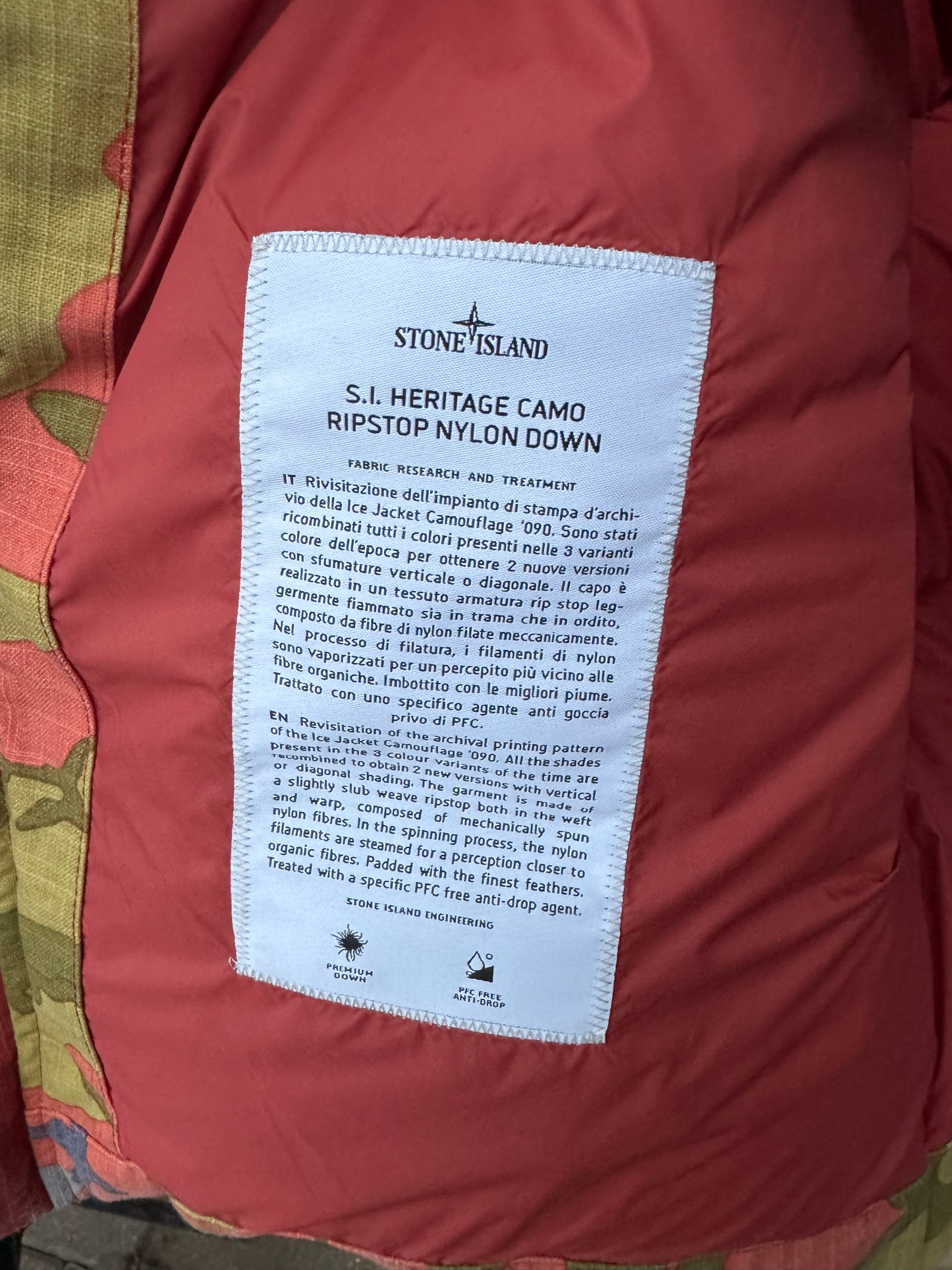 Stone Island Heritage Camo Daunenjacke - L