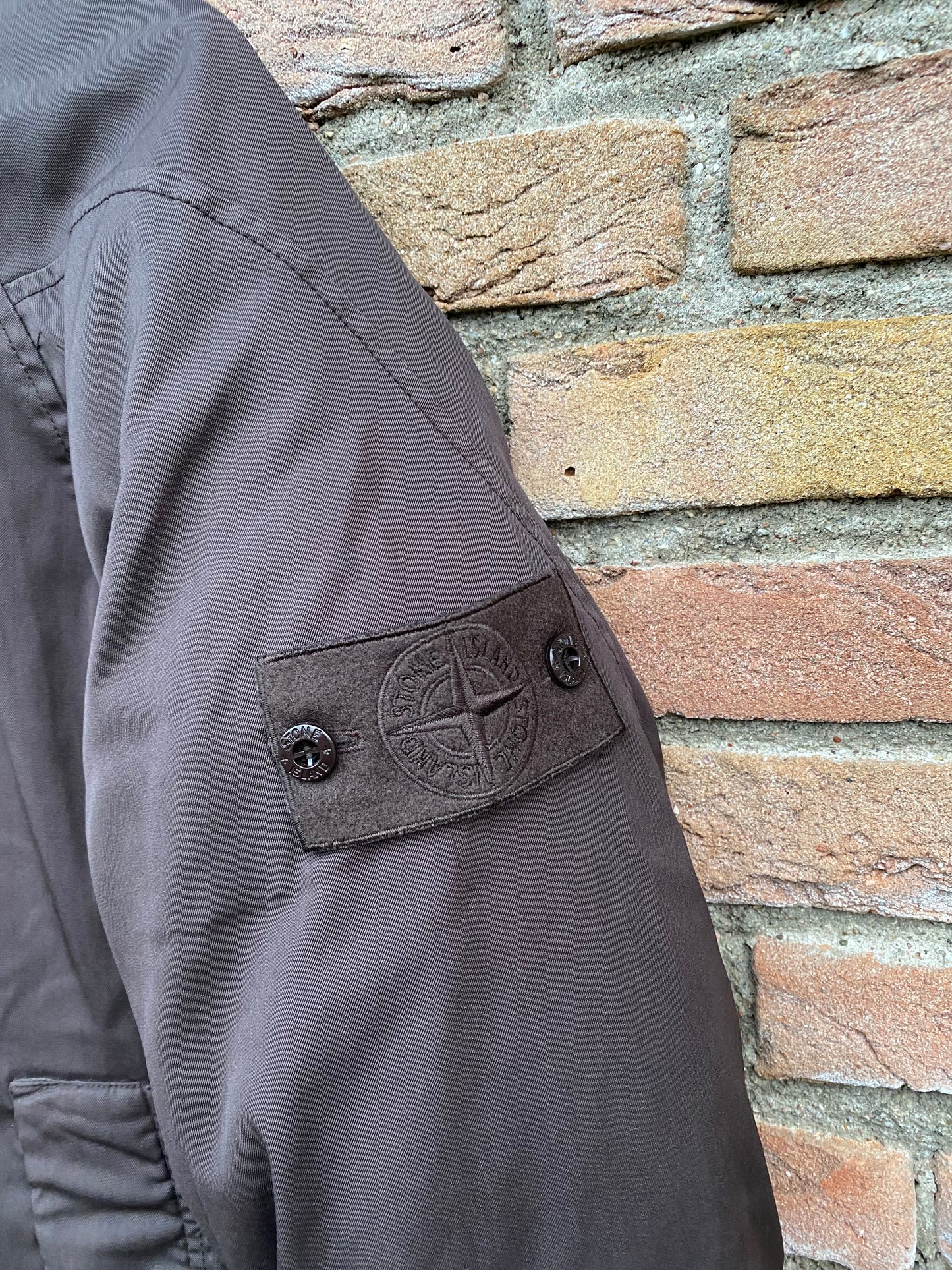Stone Island Stretch Wool Nylon Ghost Down Jacket - M